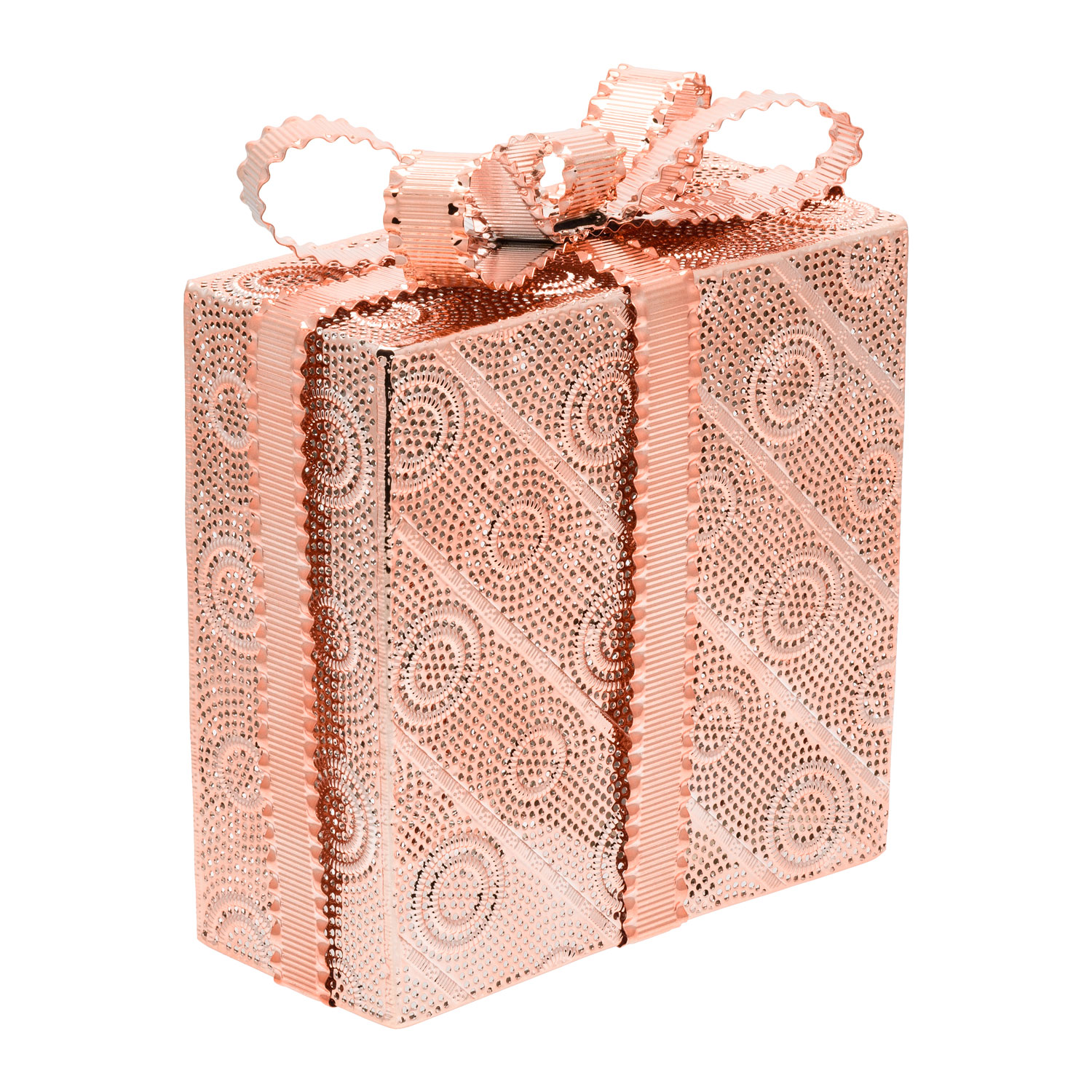 Paquet Cadeau couleur cuivre, 28 led blanc chaud 2 Paquet Cadeau couleur cuivre, 28 led blanc chaud 2