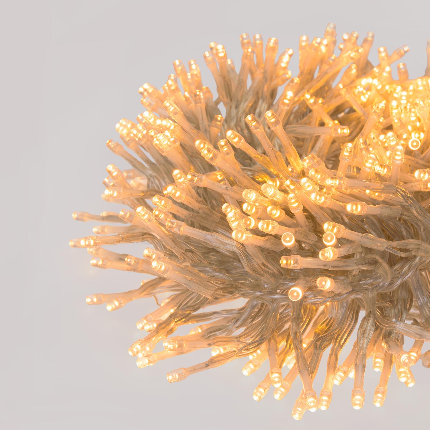 3m Warm White Connect+ Cluster Lights, 300 LEDs, transparent cable, connectable 3 3m Warm White Connect+ Cluster Lights, 300 LEDs, transparent cable, connectable 3