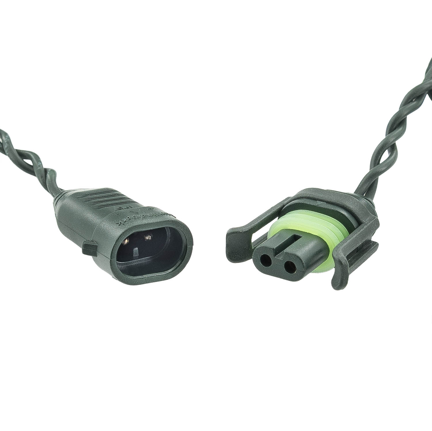 Green Wall Light String Light, 3.15 m, 16 Warm White Dual Color MaxiLEDs, Dark Green Cable, Extendable 4