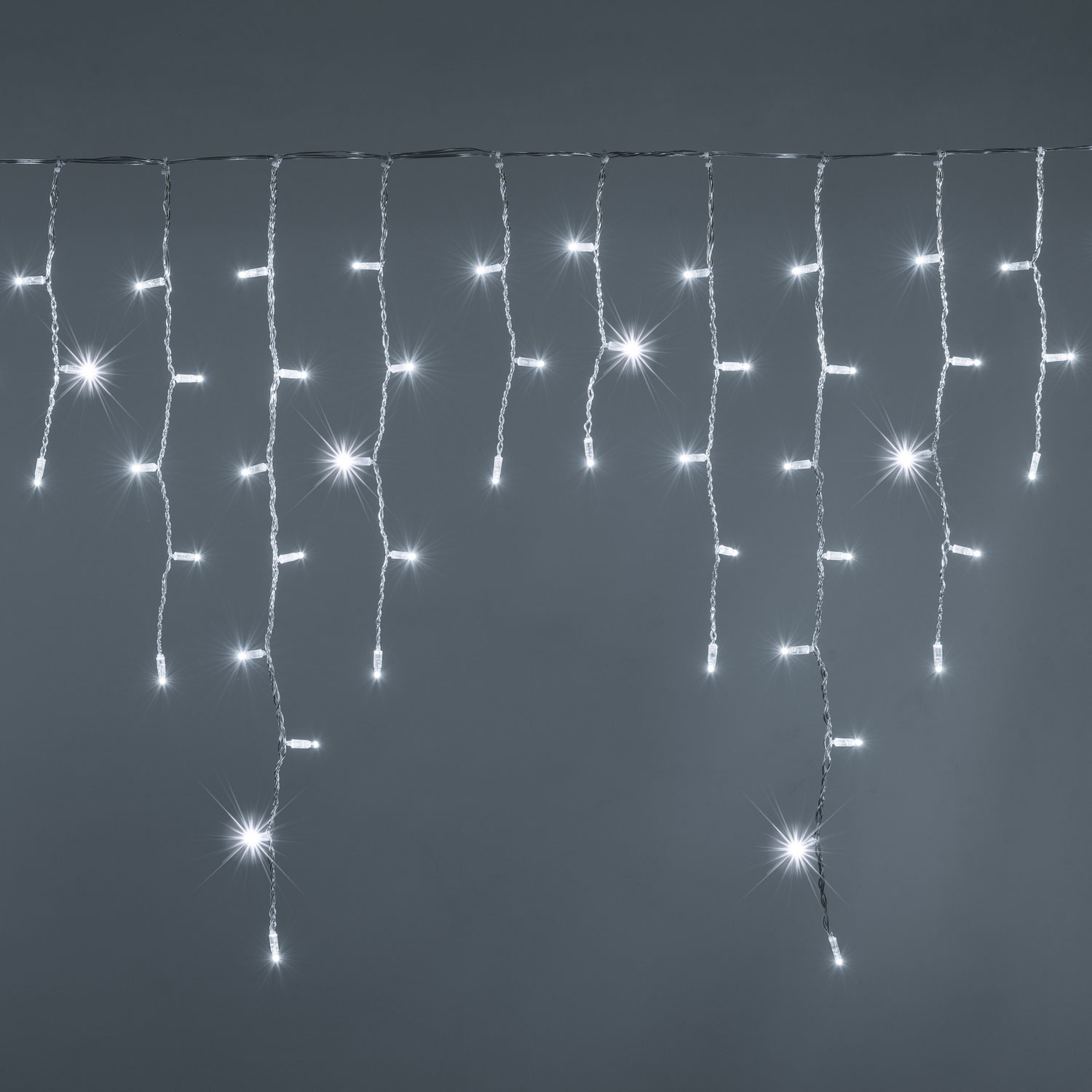 3 x h. 0.9m 120 White Maxiled Flashled Connectable Icicle Lights 3 x h. 0.9m 120 White Maxiled Flashled Connectable Icicle Lights