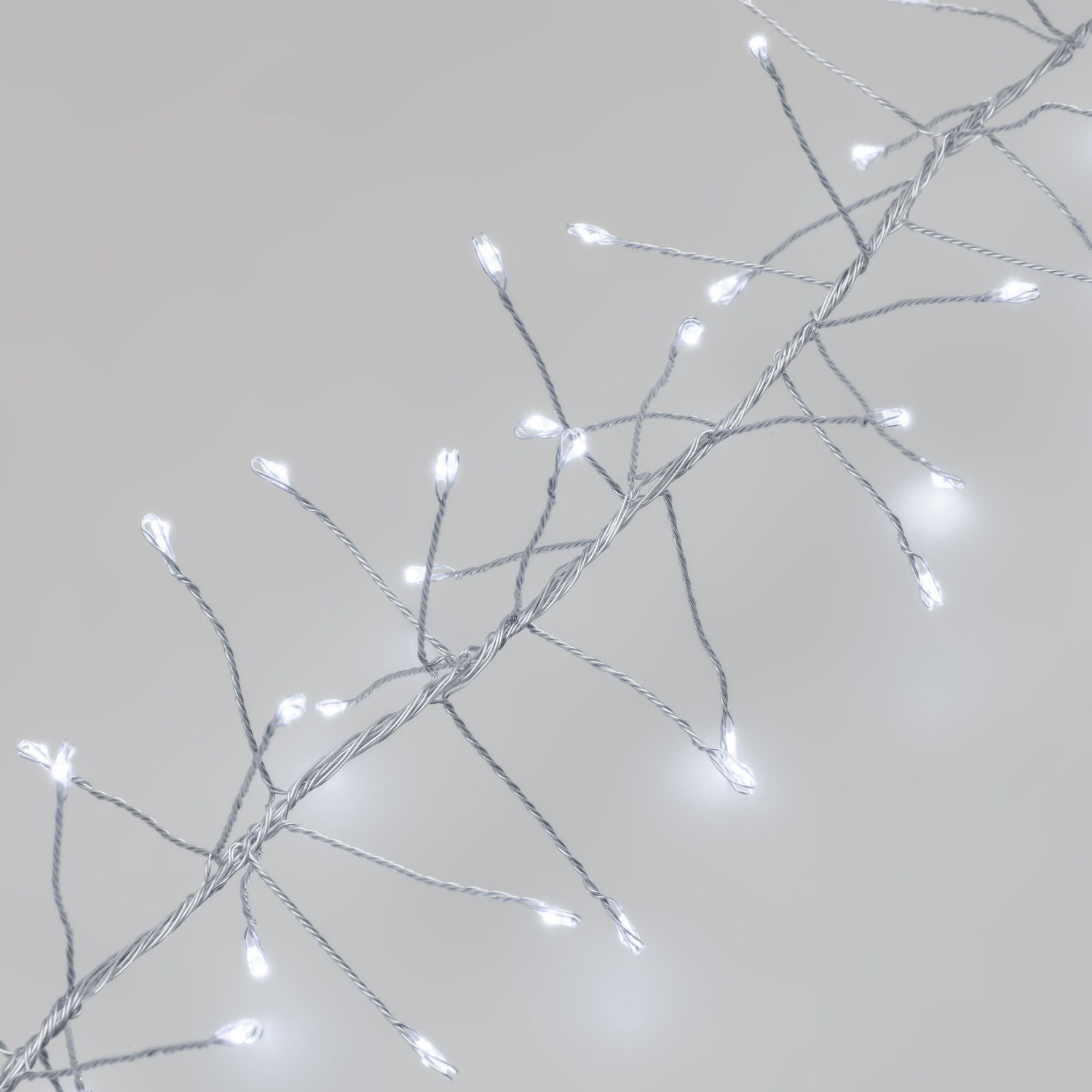 Festone di Luce argento 3 m, 360 microled bianco freddo 2 Festone di Luce argento 3 m, 360 microled bianco freddo 2