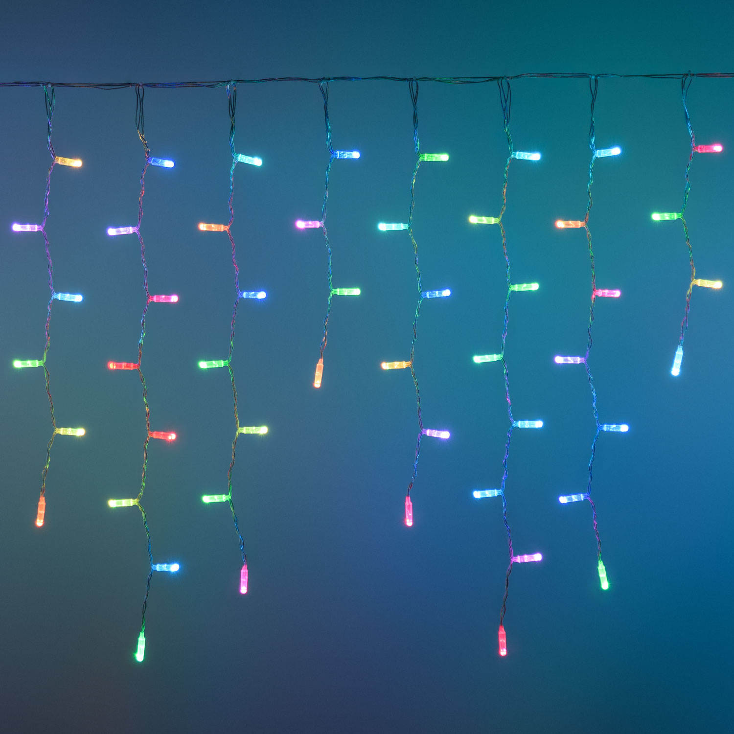 5 x h 0,8 meters, 250 Pixel Leds RGB and Warm White, Icicle Lights Twinkly Plus, Clear Cable 5 x h 0,8 meters, 250 Pixel Leds RGB and Warm White, Icicle Lights Twinkly Plus, Clear Cable