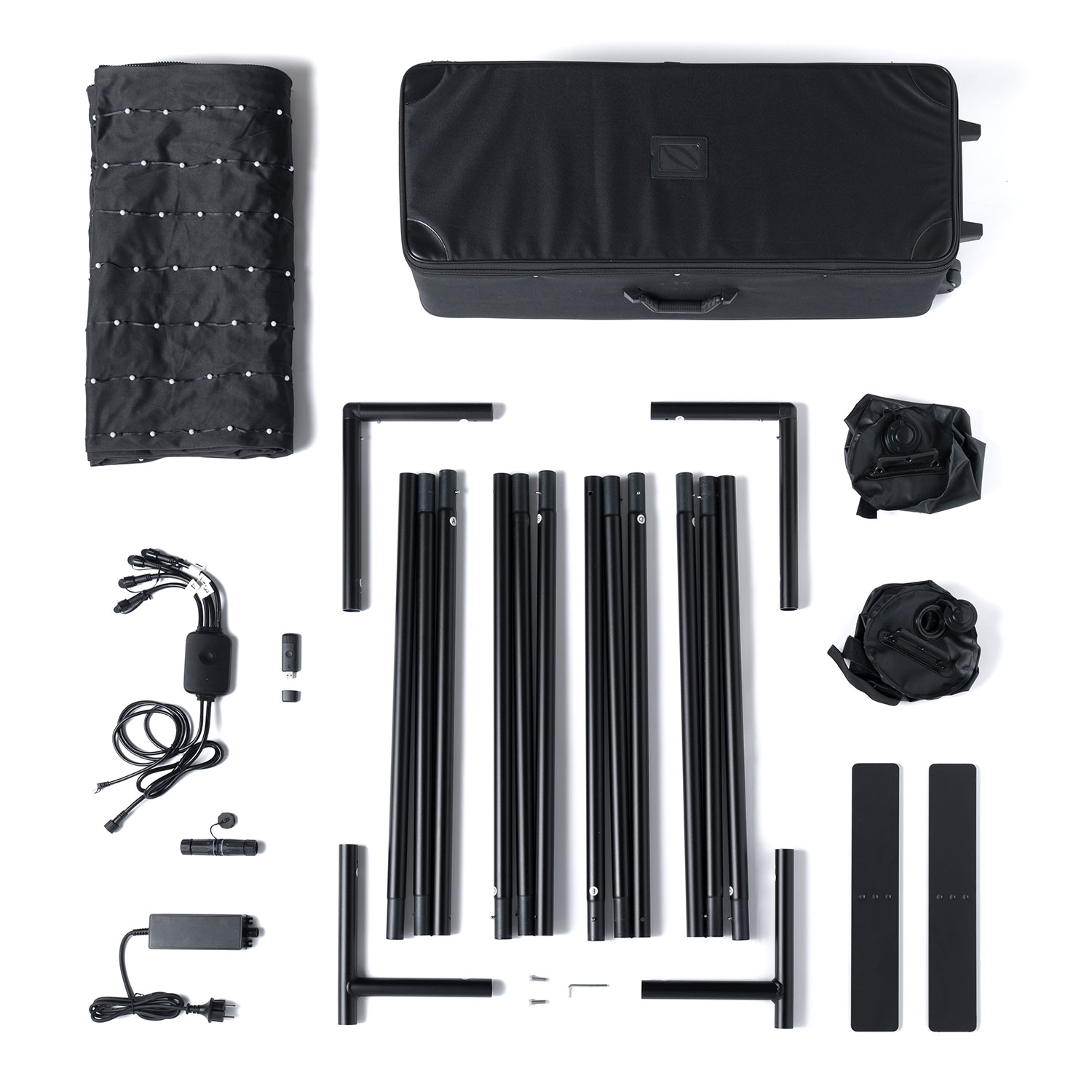 Toile de fond lumineux LED RGB Twinkly Lightwall, 2,5 x h. 2,7 m 4 Toile de fond lumineux LED RGB Twinkly Lightwall, 2,5 x h. 2,7 m 4