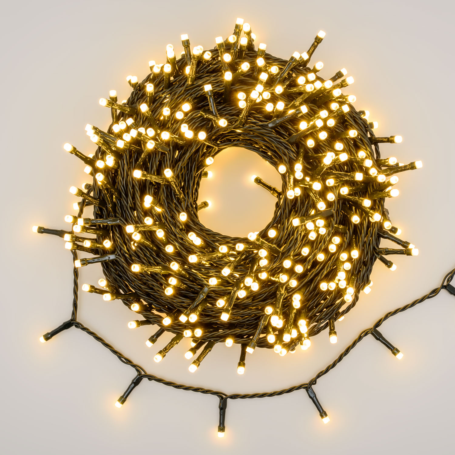 Lichterkette 30 m, 500 Dual-LEDs in Warmweiß und Extra Warmweiß, grünes Kabel 7 Lichterkette 30 m, 500 Dual-LEDs in Warmweiß und Extra Warmweiß, grünes Kabel 7