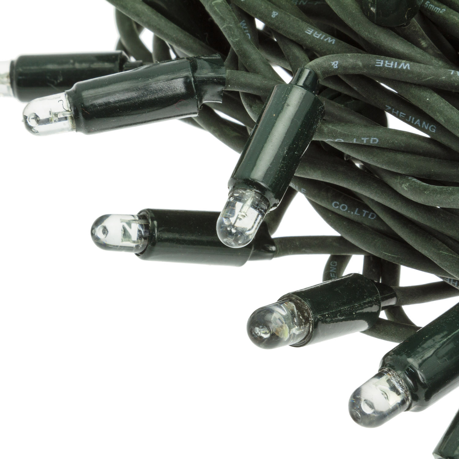 Catena 20 m, 200 maxiled bianco caldo SOFT, cavo verde, prolungabile, IP67 4