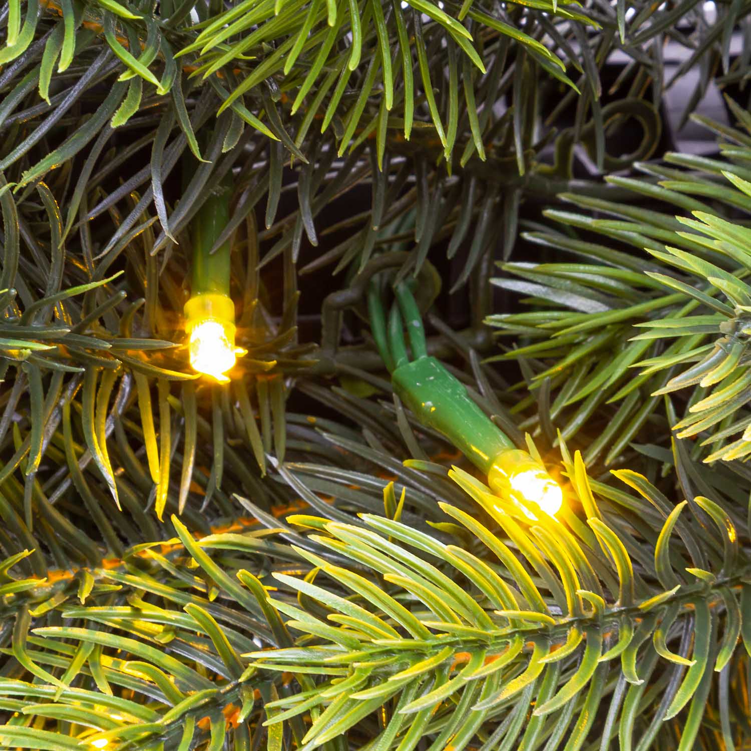 Corona Alpino in finto pino a batteria Ø 60 cm, 80 led integrati bianco caldo 8