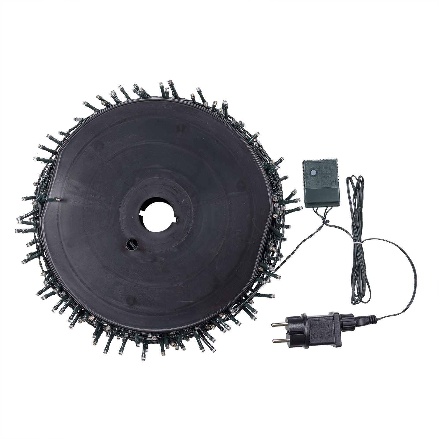 Guirnalda 60,5 m, 1500 led Multi blanco cálido, cable verde 5