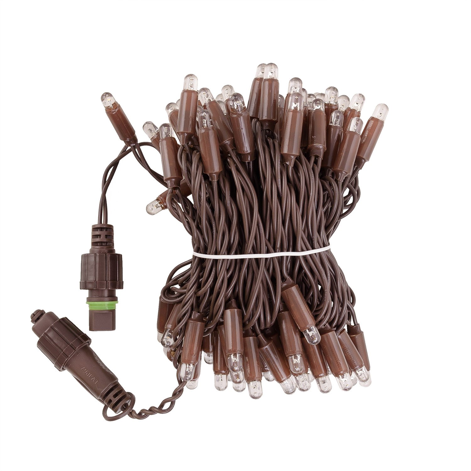 8 m Warm White Connect ProLine 36V Dual Color Flashing String Lights, 80 maxiLEDs, brown cable 8