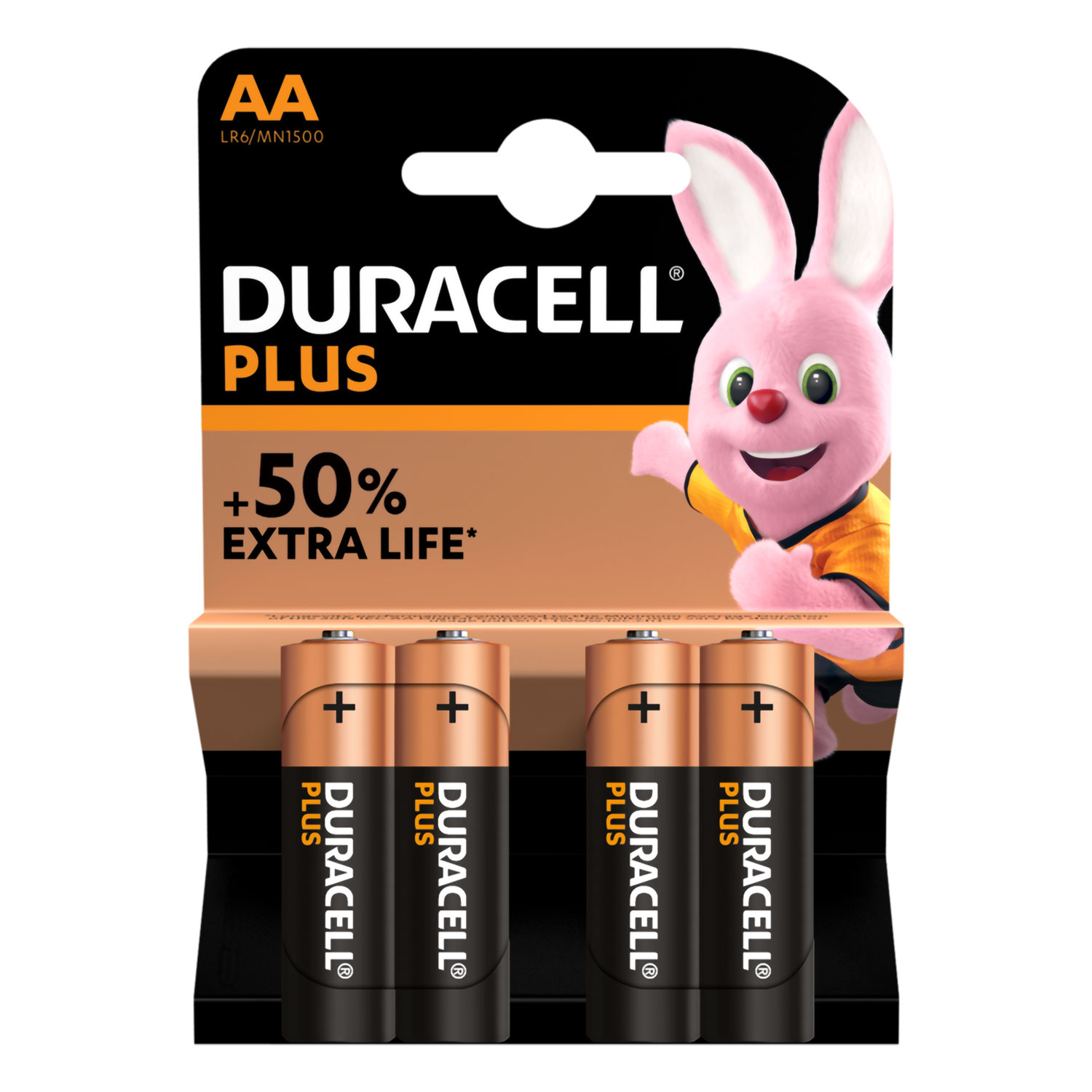 4 batterie AA Duracell Plus Power 4 batterie AA Duracell Plus Power