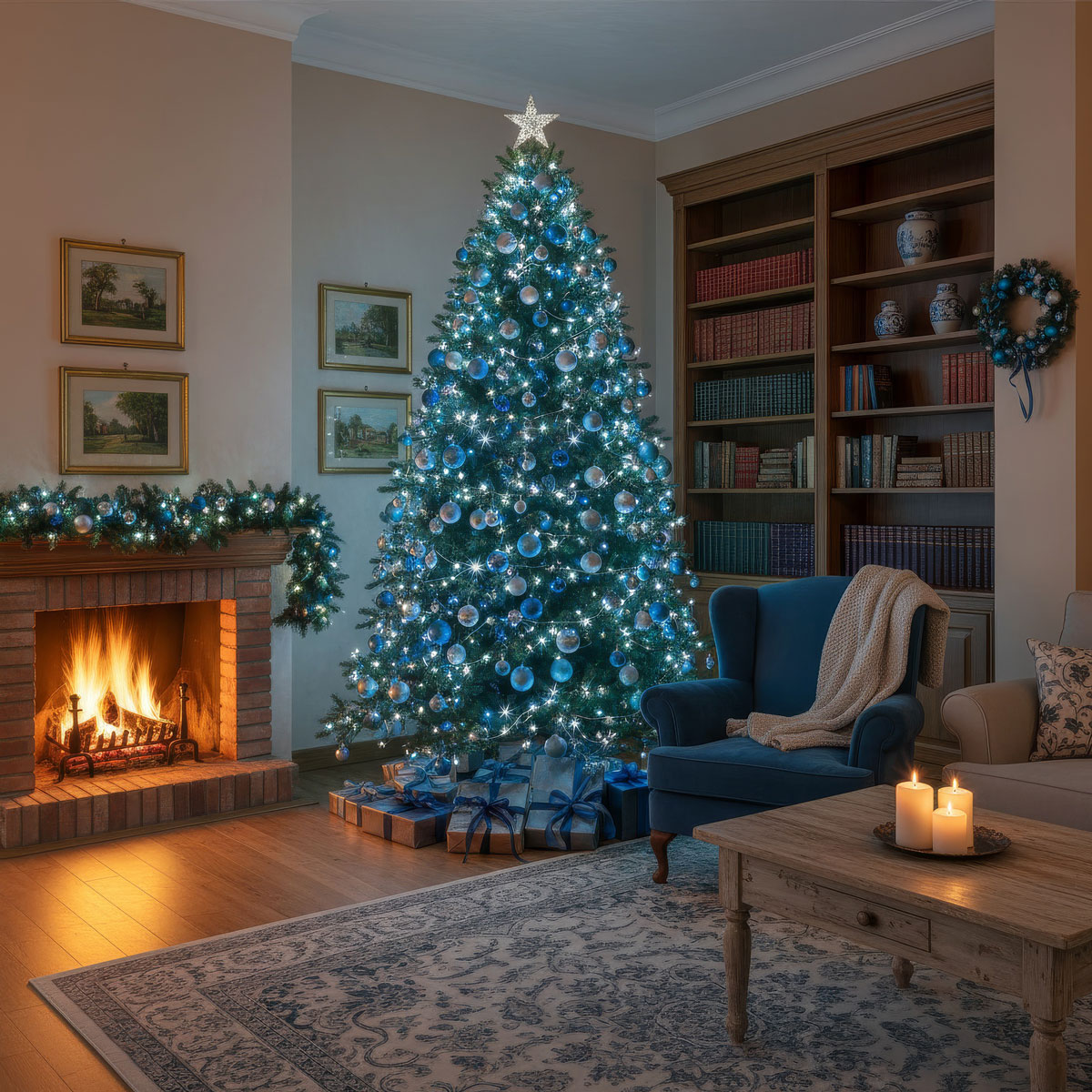 Albero con luci Ice Colors