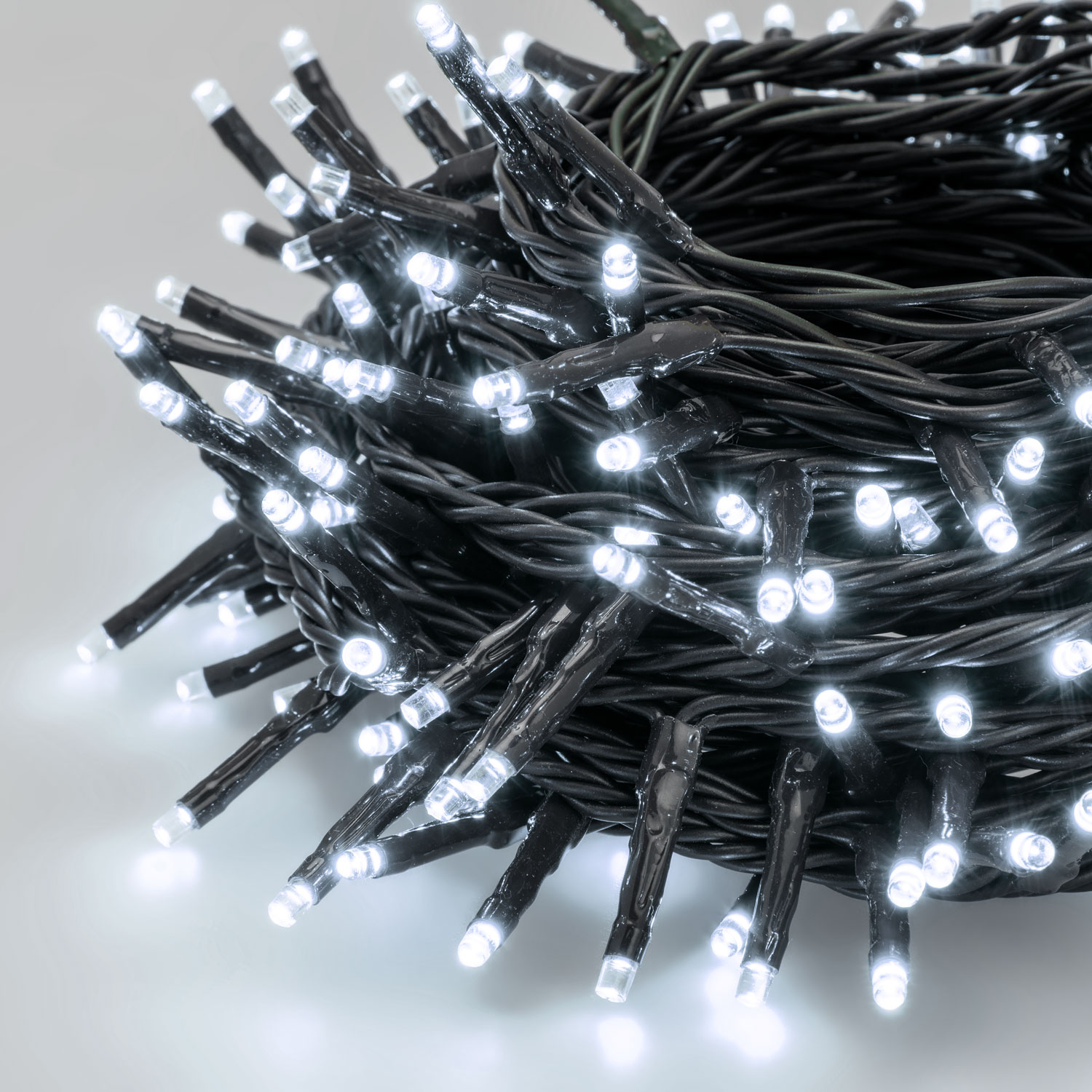 Smart Connect Lichterkette, 10 m, 200 MiniLEDs kaltweiß, grünes Kabel 4 Smart Connect Lichterkette, 10 m, 200 MiniLEDs kaltweiß, grünes Kabel 4