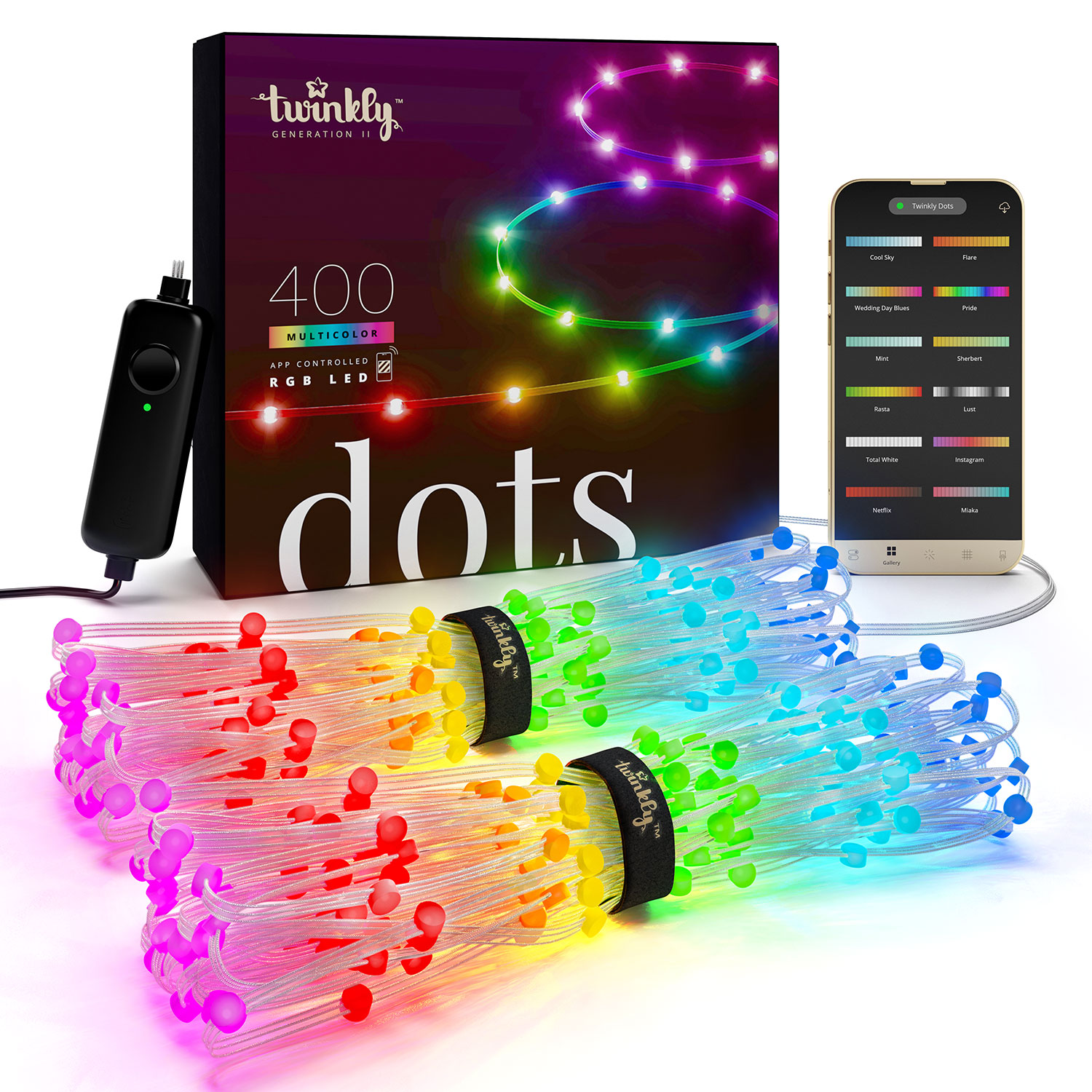 Twinkly Dots Lichterkette 20 m, 400 RGB LEDs 1 Twinkly Dots Lichterkette 20 m, 400 RGB LEDs 1