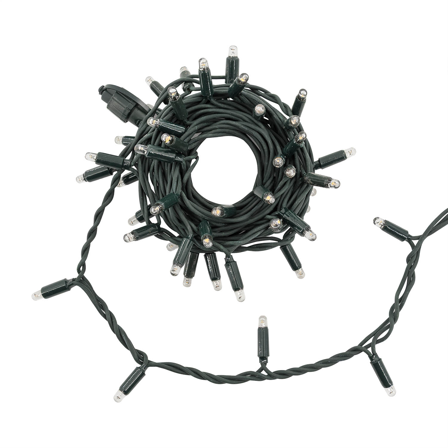 Catena Connect ProLine 36V, 5 m, 50 maxiled bianco caldo, cavo verde, prolungabile 4