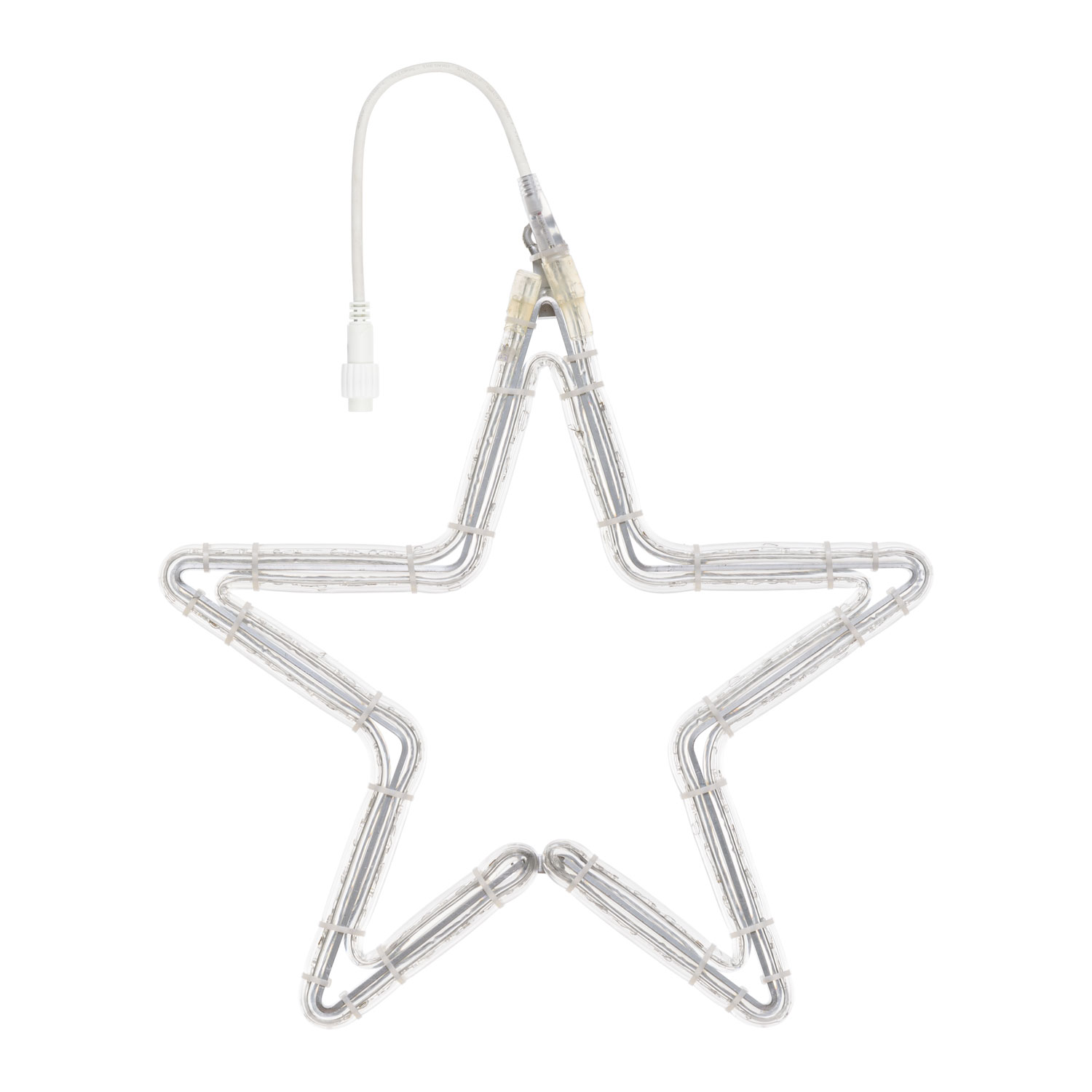 Stella in tubo luminoso, 47 x 45 cm, 116 led bianco freddo 5 Stella in tubo luminoso, 47 x 45 cm, 116 led bianco freddo 5