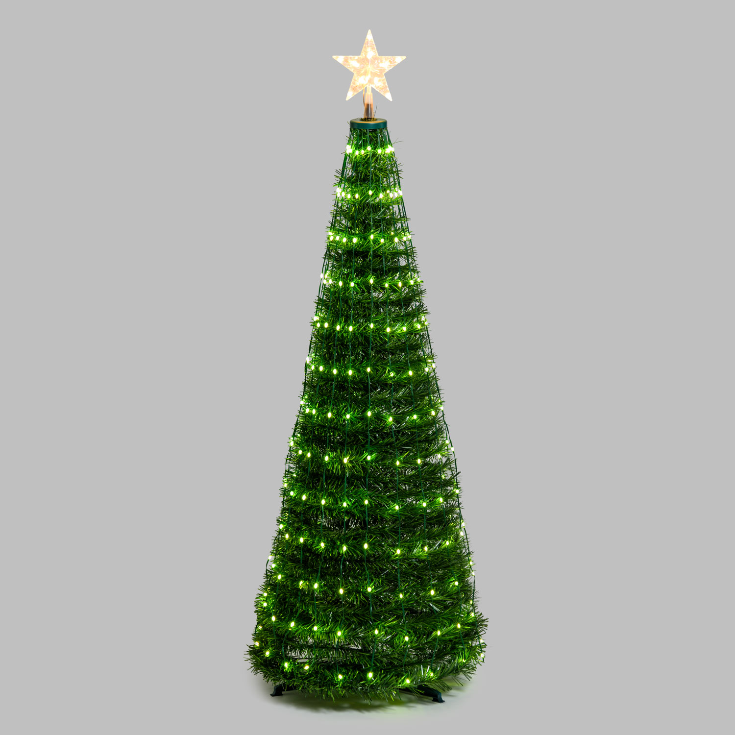 Faltbarer Baum aus künstlichem Kiefer, h. 150 cm, 234 RGB LED Lichterperlen 20 Faltbarer Baum aus künstlichem Kiefer, h. 150 cm, 234 RGB LED Lichterperlen 20