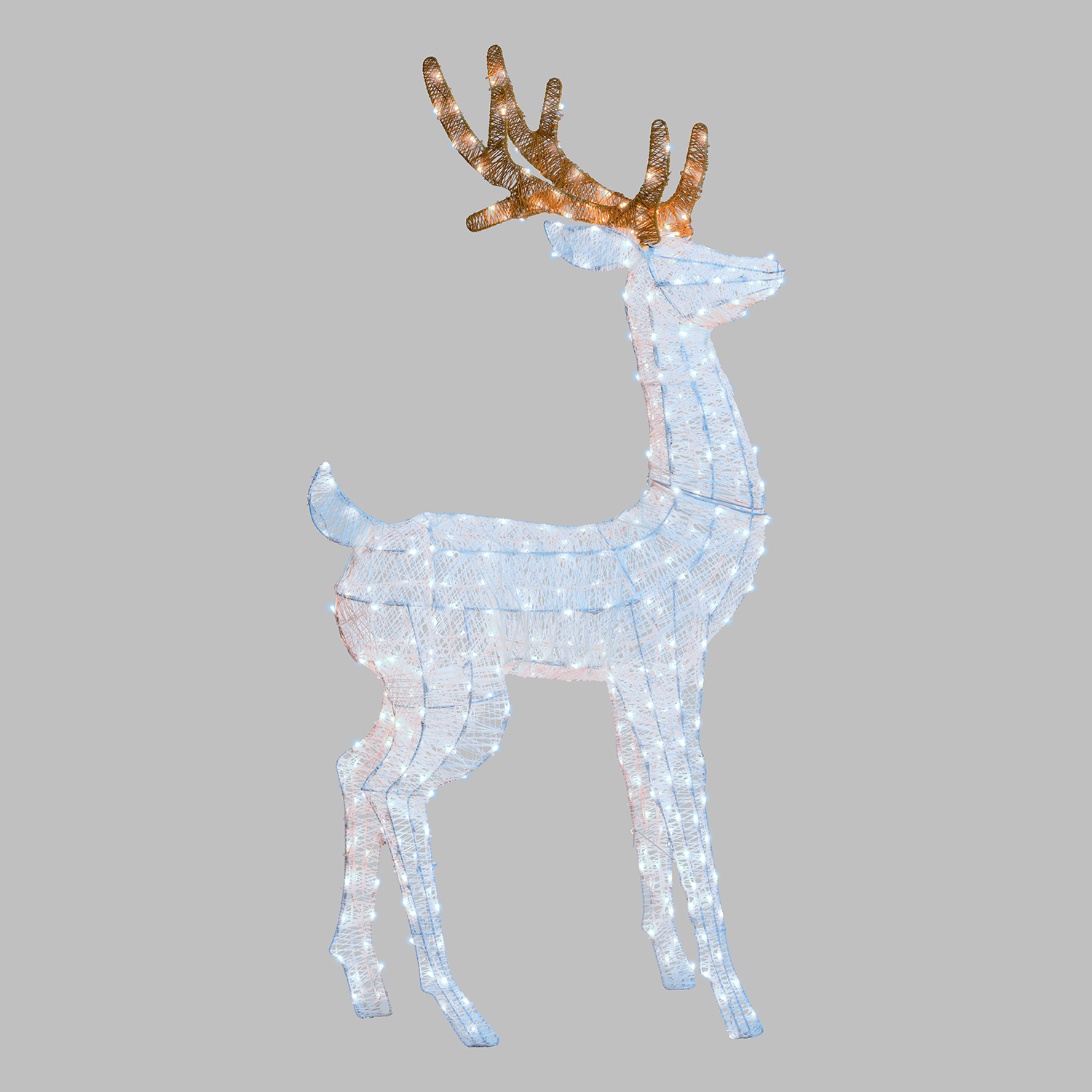 Renna 3D Light Cream & Brown, h 380 cm, 200 Dual LED bianco extra caldo e bianco freddo 5