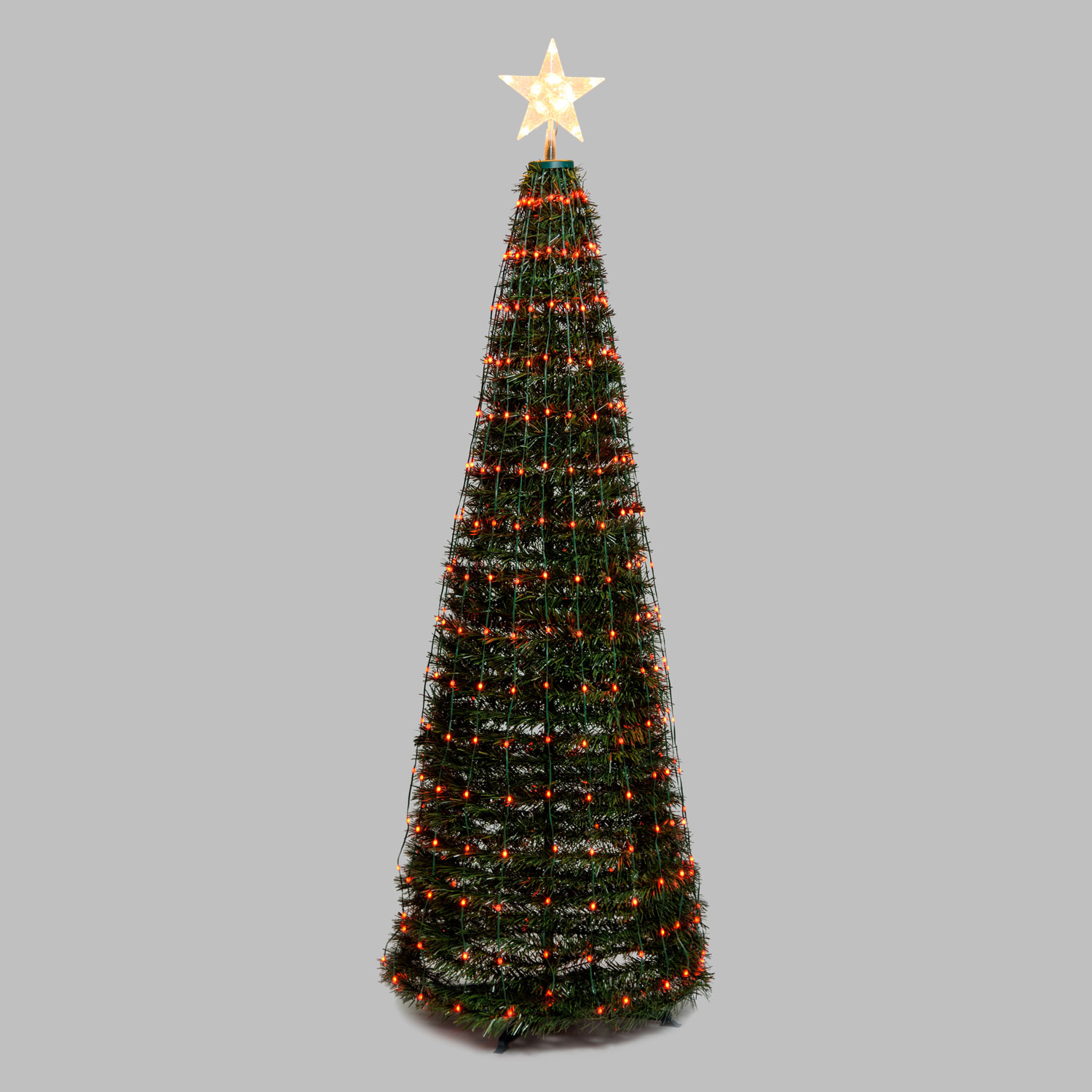 Faltbarer Baum aus künstlichem Kiefer, h. 180 cm, 304 RGB LED Lichterperlen 8 Faltbarer Baum aus künstlichem Kiefer, h. 180 cm, 304 RGB LED Lichterperlen 8