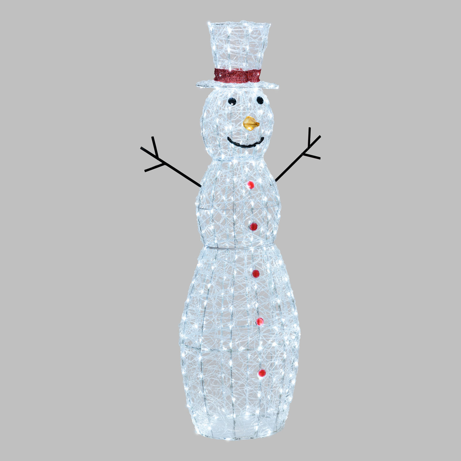 Bonhomme de neige en acrylique, h 150 cm, led blanc froid Bonhomme de neige en acrylique, h 150 cm, led blanc froid