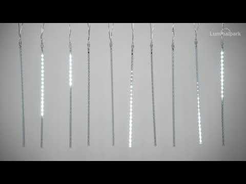 Guirlande 10 m, 10 Tubes effet neige, led blanc froid 2 Guirlande 10 m, 10 Tubes effet neige, led blanc froid 2