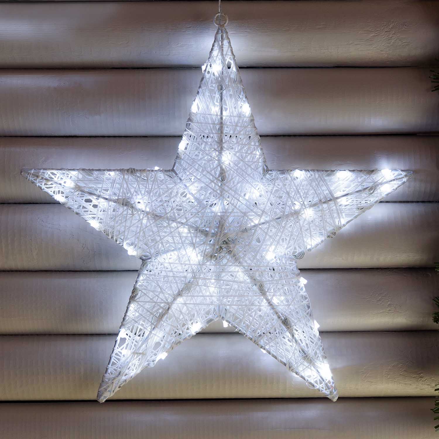 Estrella blanca 3D Ø 45 cm, Dual Color led blanco cálido y frío 5 Estrella blanca 3D Ø 45 cm, Dual Color led blanco cálido y frío 5