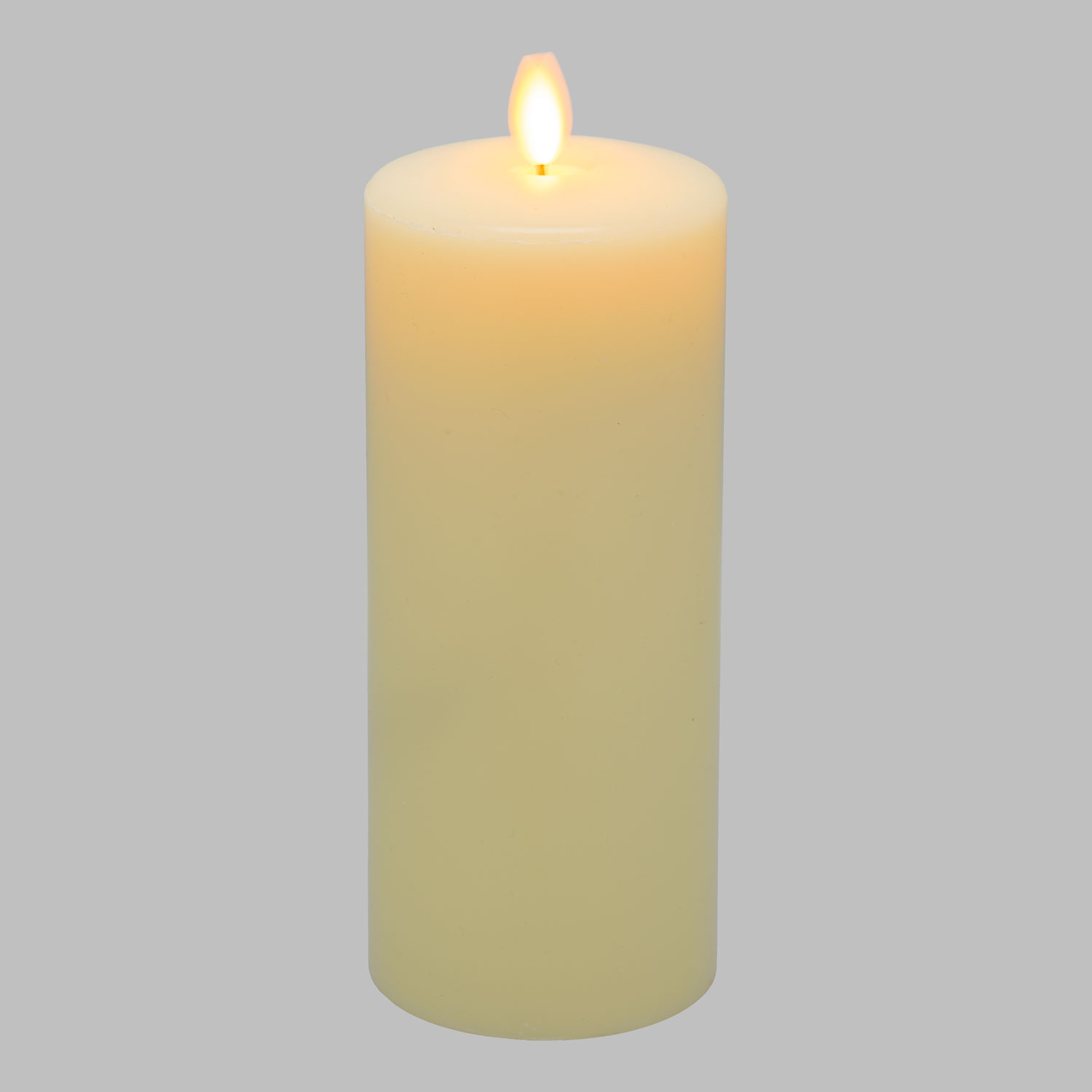 Candela in cera liscia avorio con stoppino, h 18 cm 4 Candela in cera liscia avorio con stoppino, h 18 cm 4
