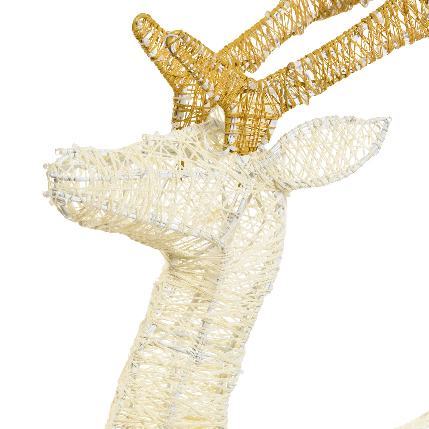 3D laufendes Rentier, 200 LEDs, extra warmweiß 3 3D laufendes Rentier, 200 LEDs, extra warmweiß 3