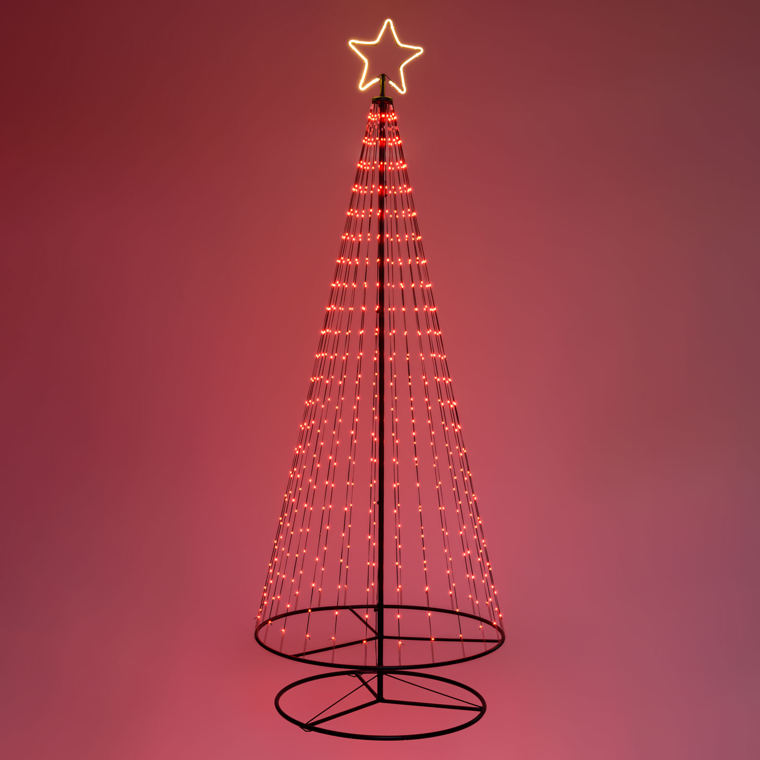 Sapin conique repliable avec 550 gouttes de lumière, h 280 cm 6 Sapin conique repliable avec 550 gouttes de lumière, h 280 cm 6