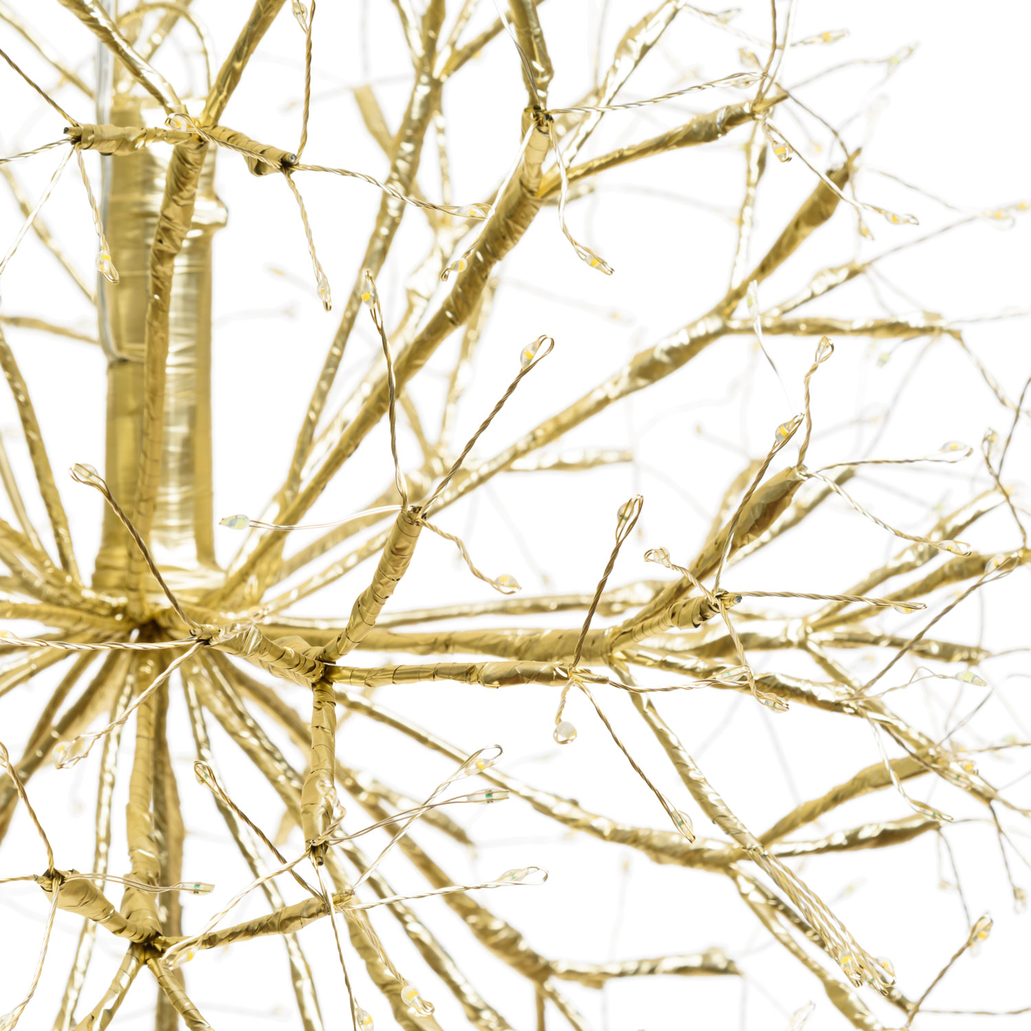 Sphère lumineuse RICCO avec branches Champagne, Ø 40 cm, 576 microled blanc chaud et blanc froid, intérieur 6 Sphère lumineuse RICCO avec branches Champagne, Ø 40 cm, 576 microled blanc chaud et blanc froid, intérieur 6