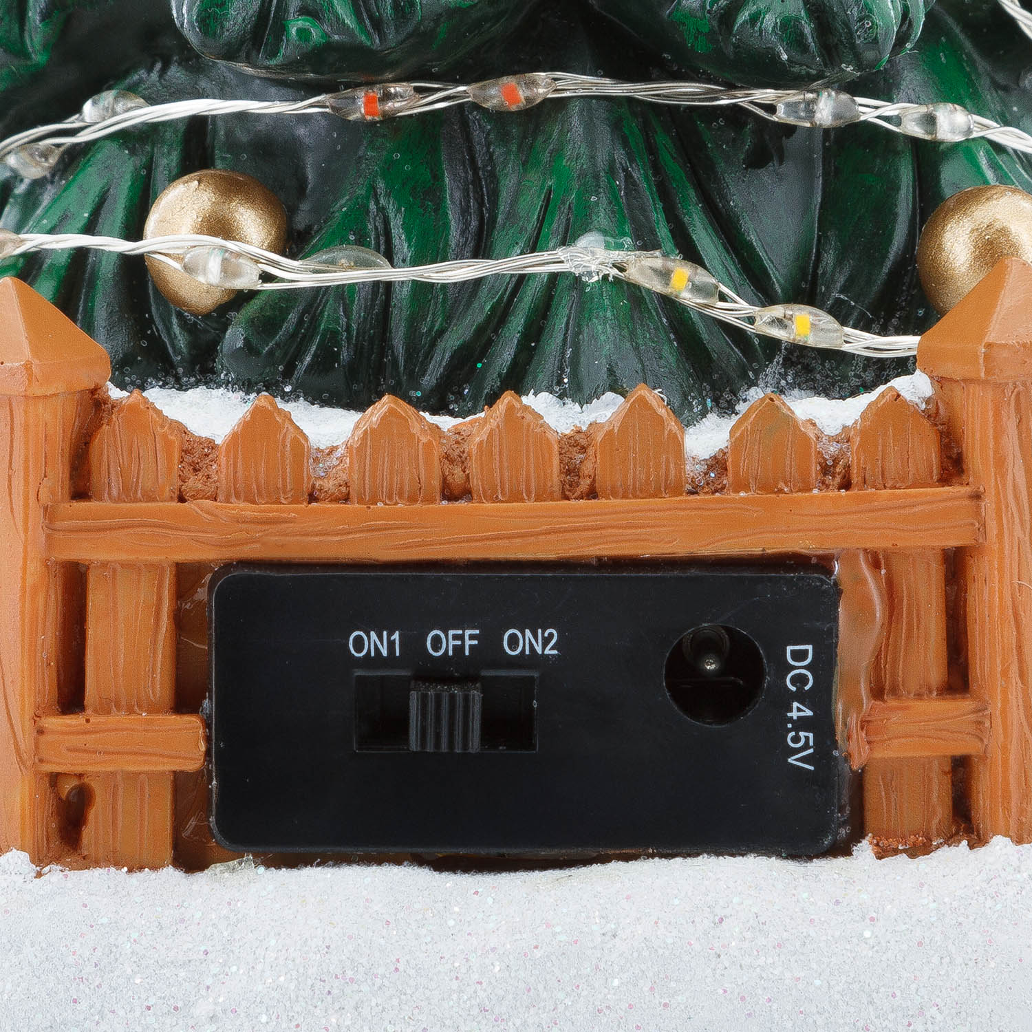 Villaggio di Natale, Albero Natale Microled, h 30 cm, musiche natalizie 4