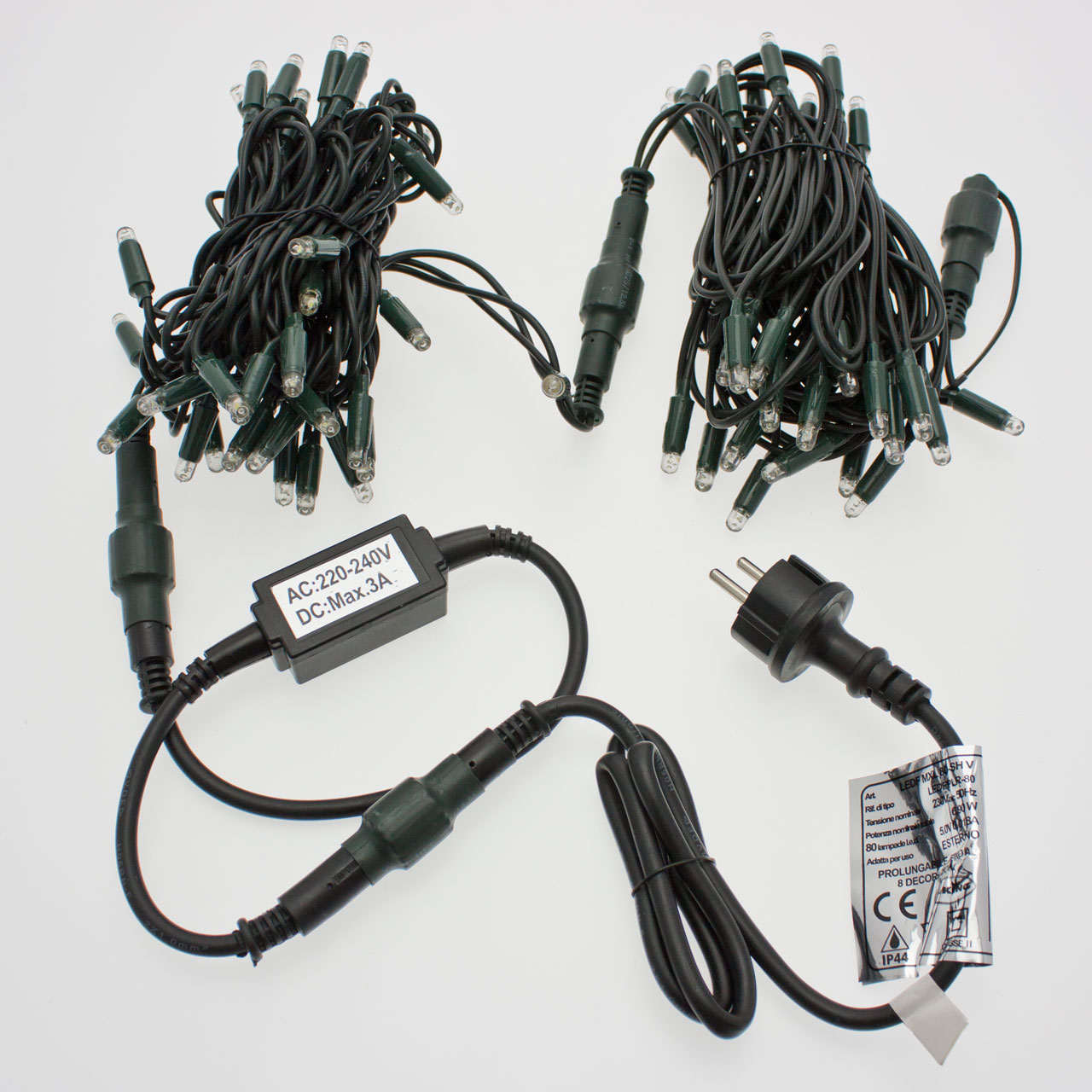 Catena 10 m, 120 maxiled blu, cavo verde, prolungabile, IP67 8 Catena 10 m, 120 maxiled blu, cavo verde, prolungabile, IP67 8