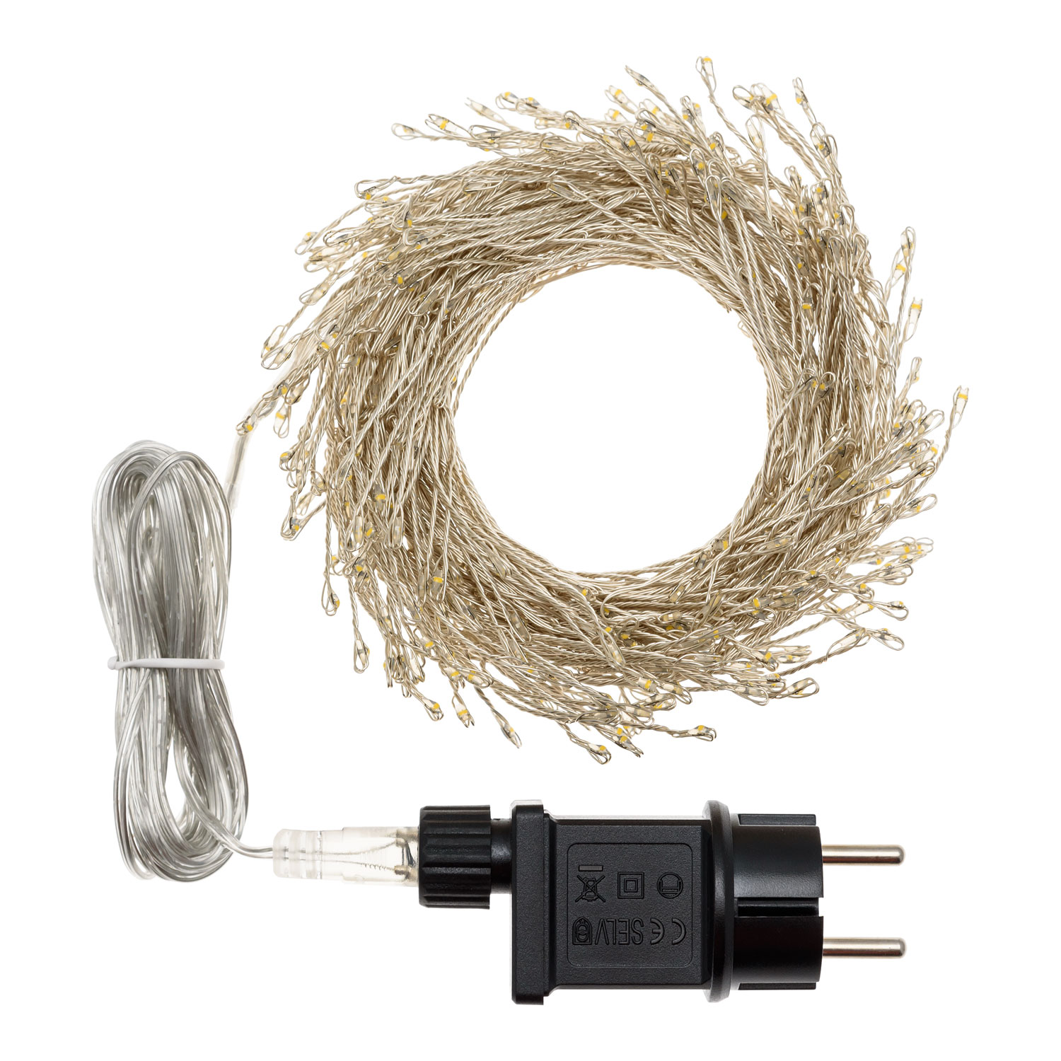 Festone di Luce argento 3 m, 360 microled bianco freddo 4 Festone di Luce argento 3 m, 360 microled bianco freddo 4