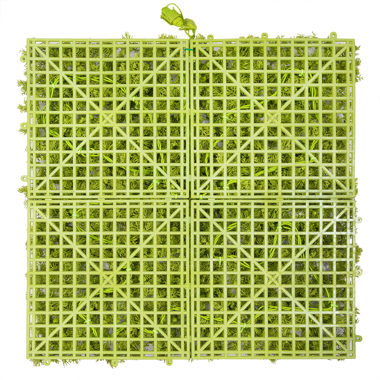 Panneau de Lichen artificiel vert acide Green Wall Light, 16 Maxiled Dual Color blanc chaud 14