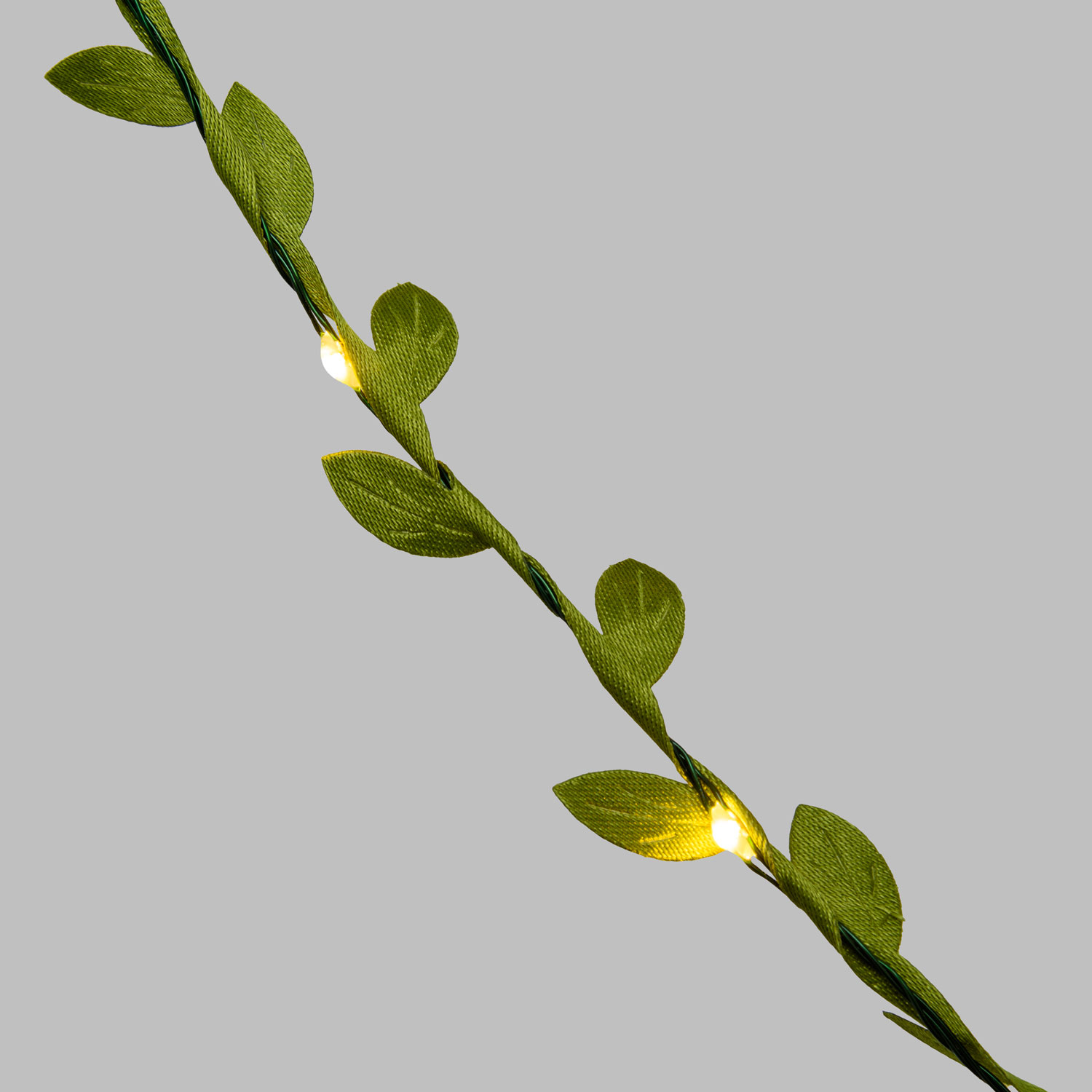 Guirlande lumineuse avec feuilles vertes, Micro led blanc chaud 3 Guirlande lumineuse avec feuilles vertes, Micro led blanc chaud 3