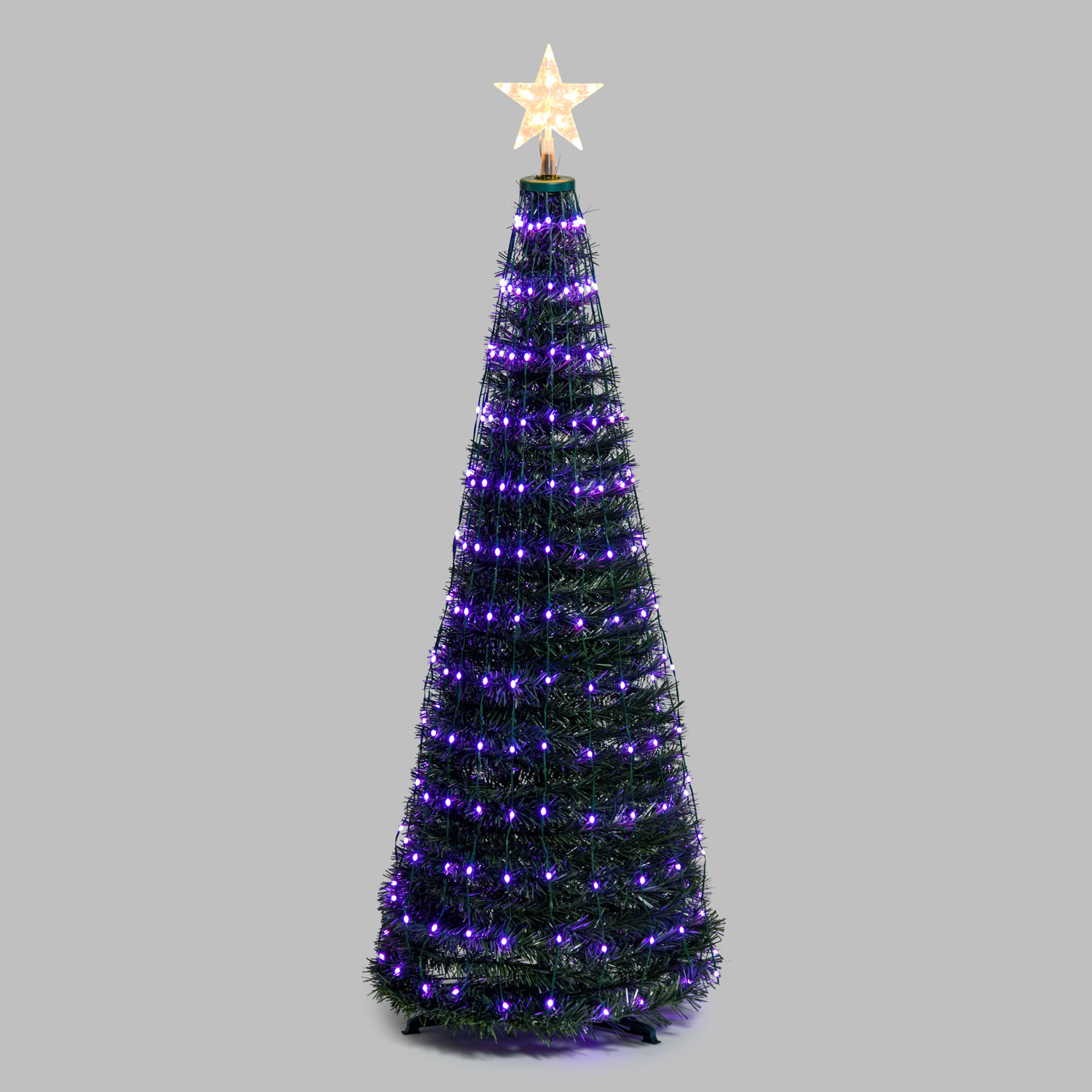 Faltbarer Baum aus künstlichem Kiefer, h. 150 cm, 234 RGB LED Lichterperlen 24 Faltbarer Baum aus künstlichem Kiefer, h. 150 cm, 234 RGB LED Lichterperlen 24