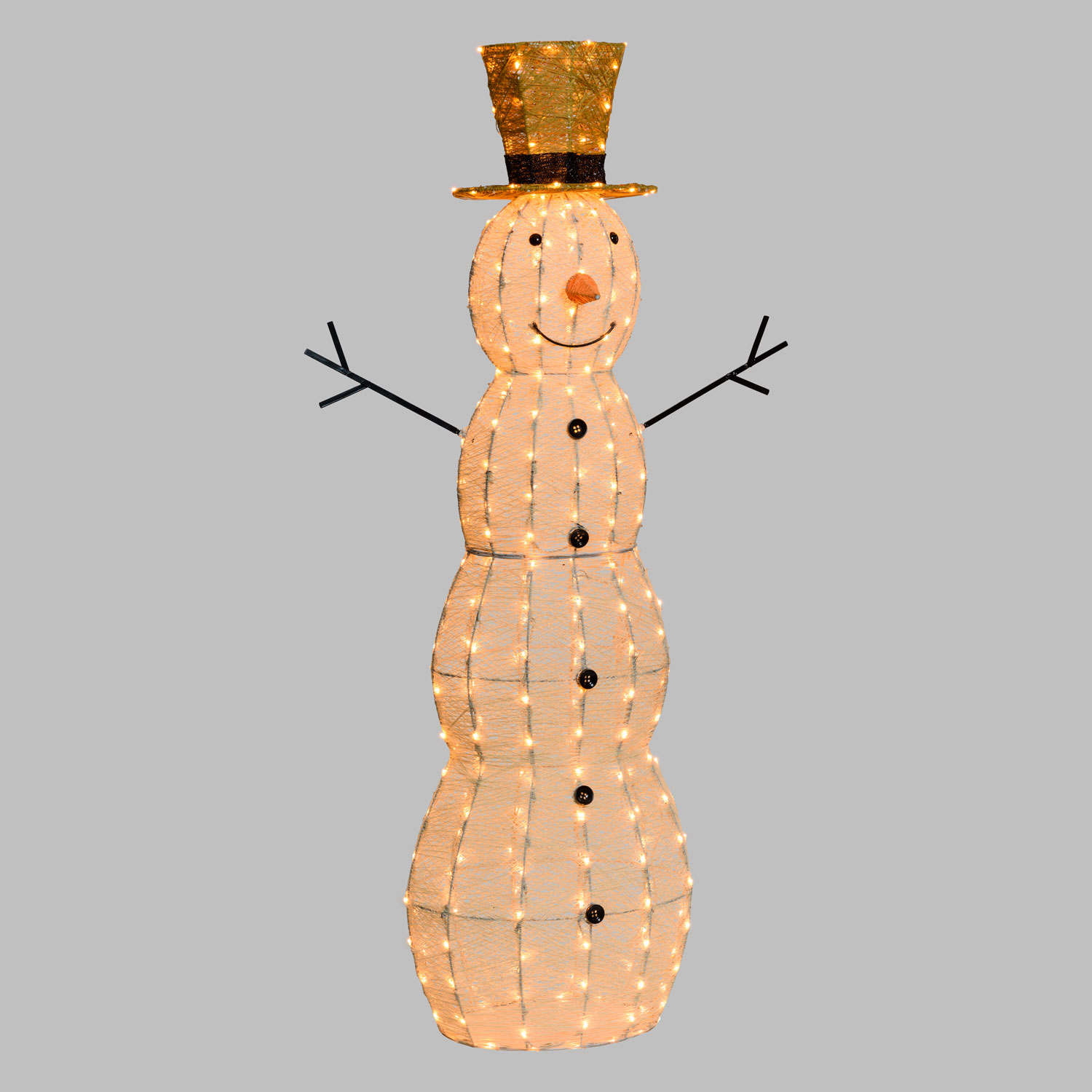 Muñeco de nieve 3D Light Cream & Brown 150 cm, led blanco extra cálido 5 Muñeco de nieve 3D Light Cream & Brown 150 cm, led blanco extra cálido 5