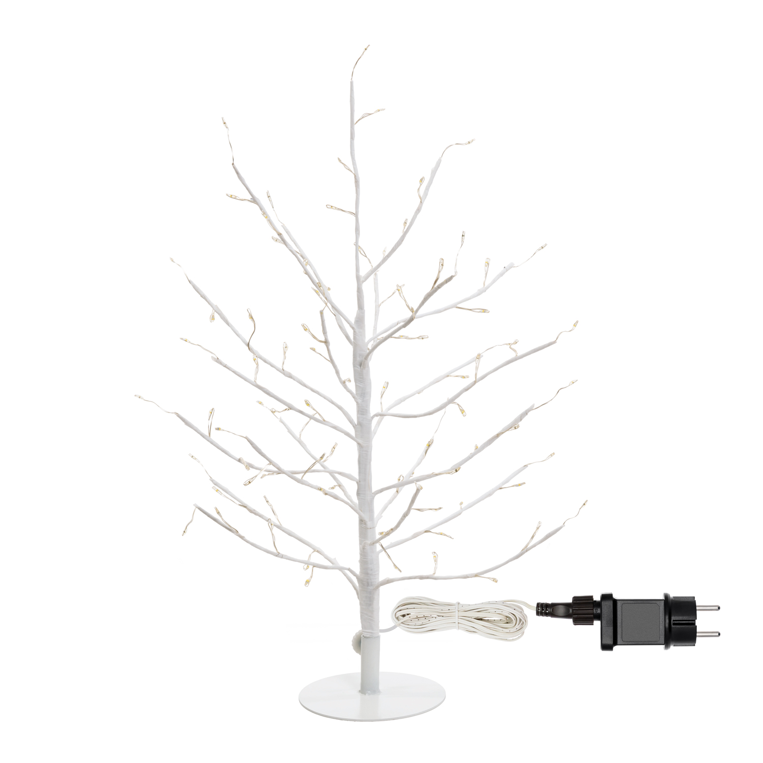 White Linden Branch Tree, h 0.45 m, 108 Warm White MicroLEDs, Indoor use 6 White Linden Branch Tree, h 0.45 m, 108 Warm White MicroLEDs, Indoor use 6