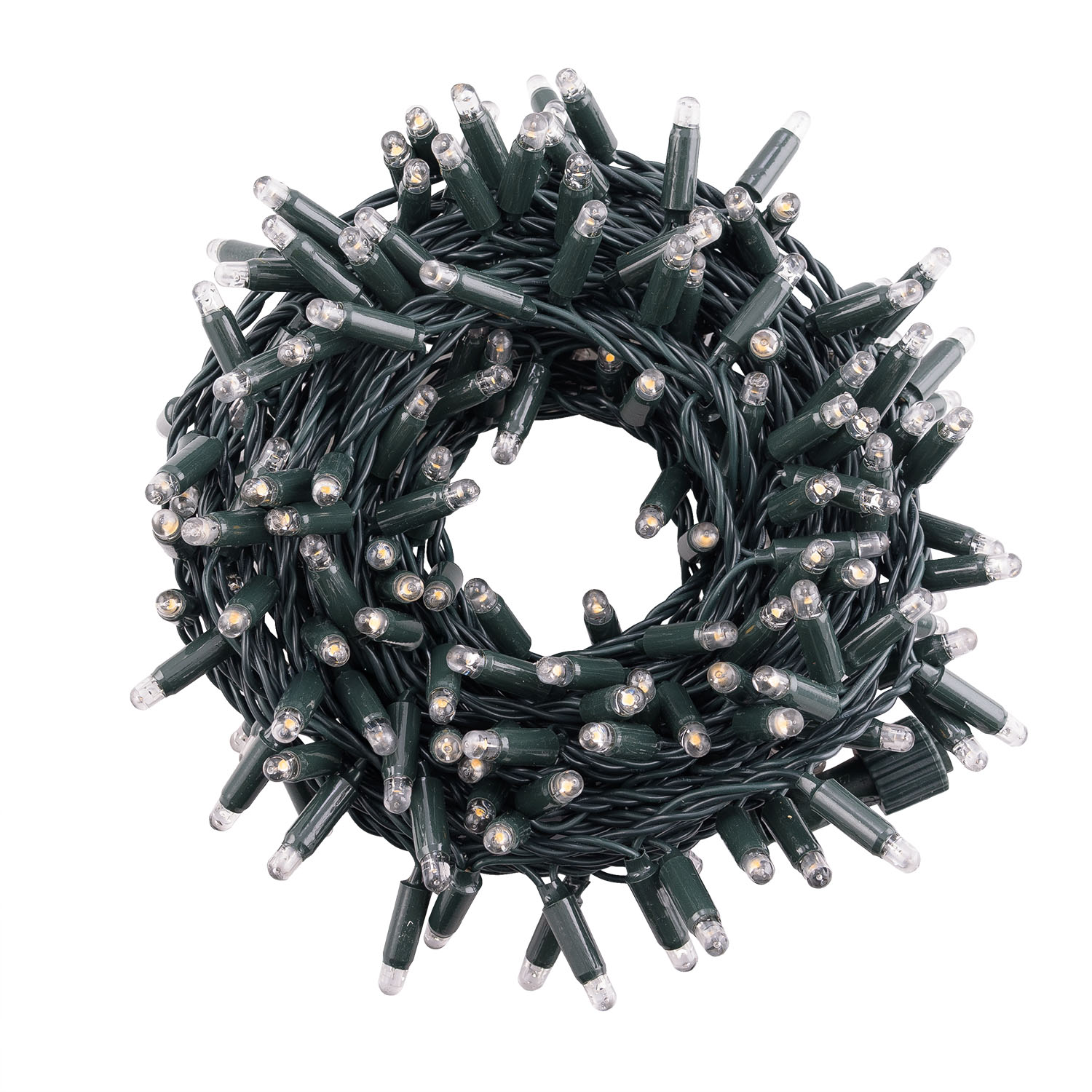 12 m Warm White Connect ProLine 36V String Lights, 240 maxiLEDs, green cable, connectable 3