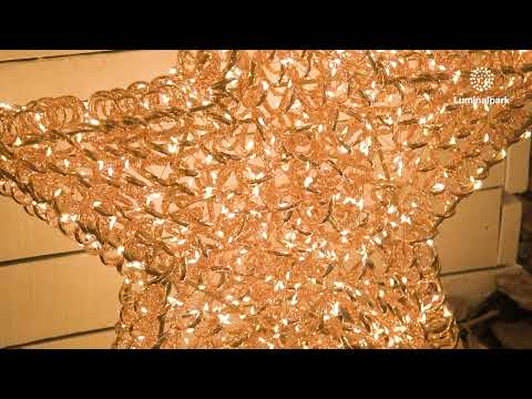 Estrella 3D Rose Gold, entramado en espiral, Ø 58 cm, 720 microled blanco cálido 2