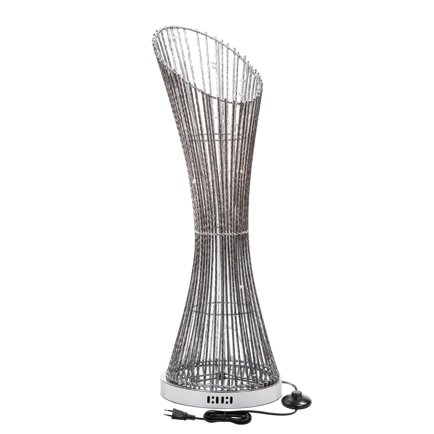 0.8m 60 Warm White LEDs Silver Aluminum Flared Column 6 0.8m 60 Warm White LEDs Silver Aluminum Flared Column 6