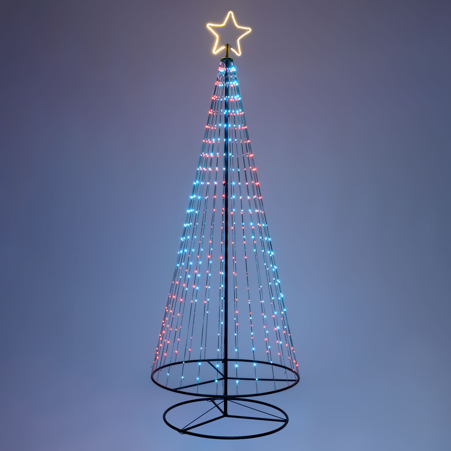 Sapin conique repliable avec 550 gouttes de lumière, h 280 cm 12 Sapin conique repliable avec 550 gouttes de lumière, h 280 cm 12