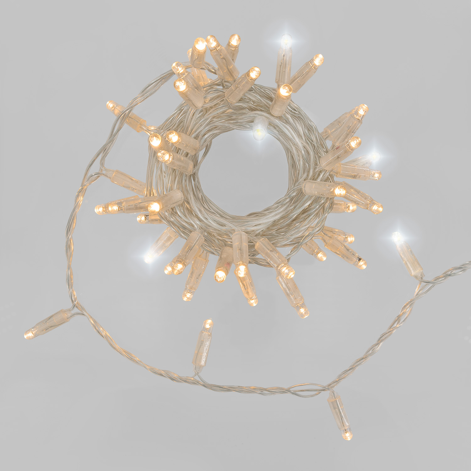 Guirlande Connect ProLine 36V, 5 m, 50 maxiled blanc chaud soft, câble transparent 2