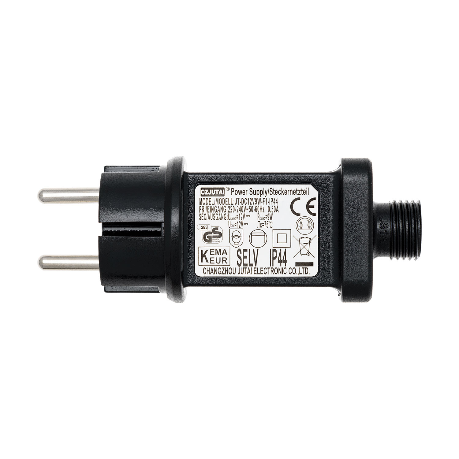 Trafo für Dekolichter, 12 Volt DC, Max 9 Watt Trafo für Dekolichter, 12 Volt DC, Max 9 Watt