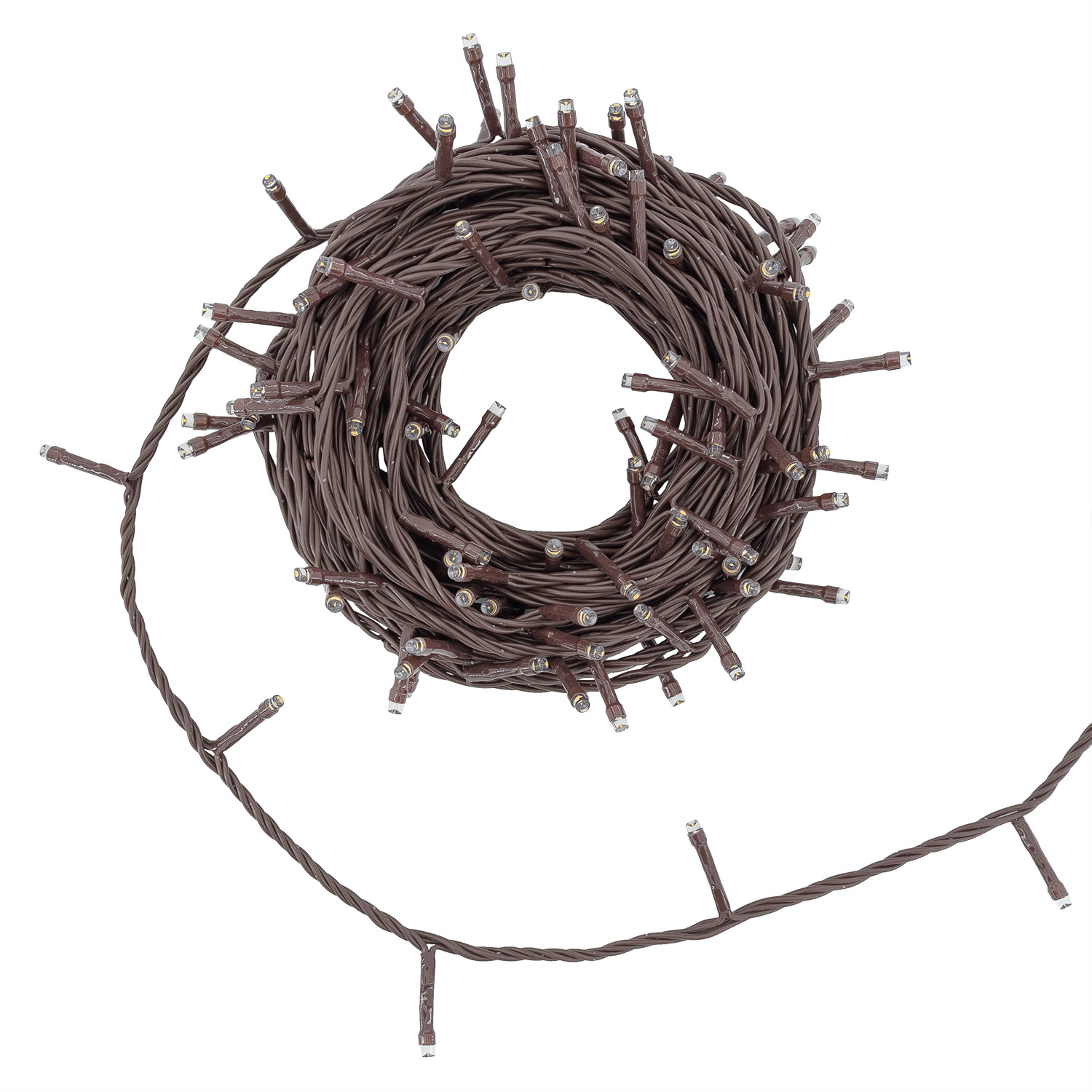 Guirlande Connect+ 12 m, 120 led blanc chaud, câble marron, prolongeable 5 Guirlande Connect+ 12 m, 120 led blanc chaud, câble marron, prolongeable 5