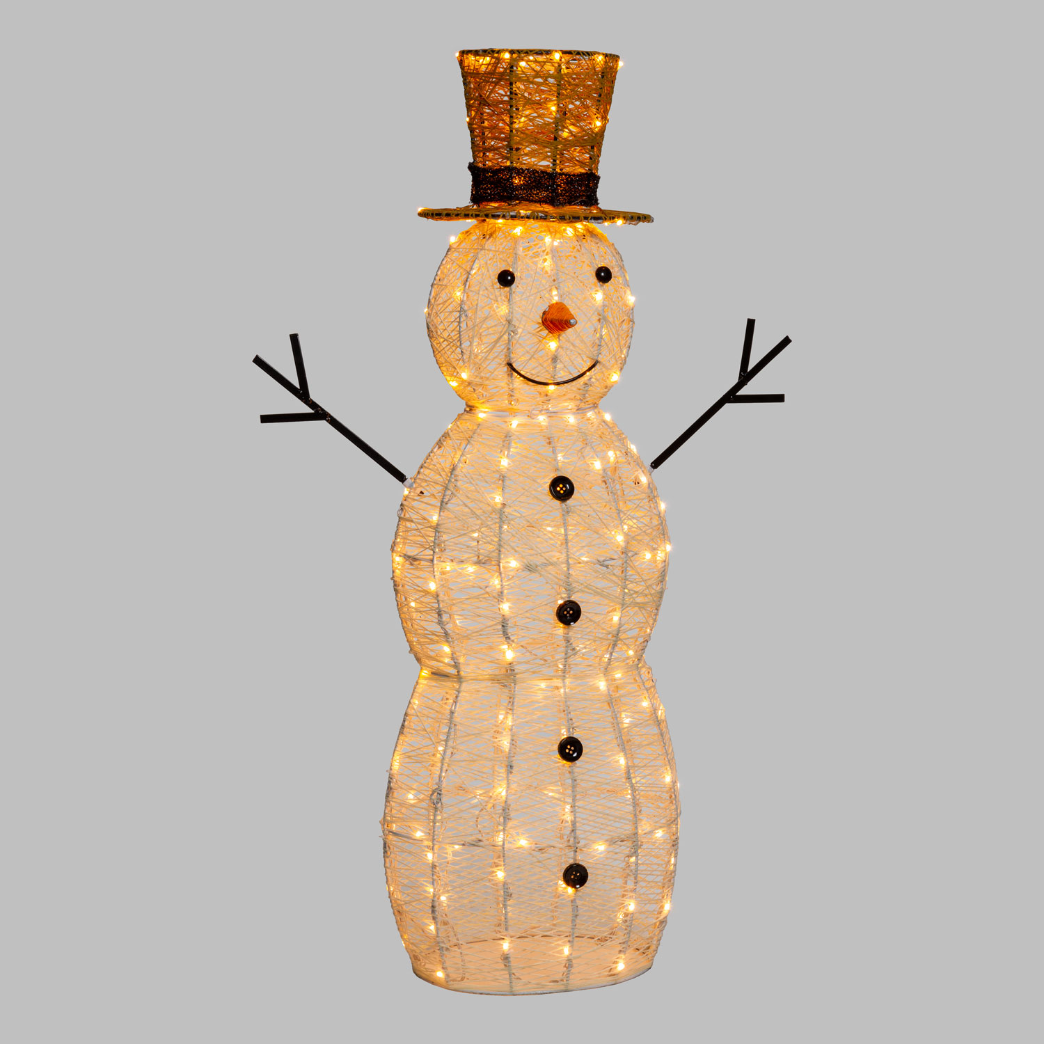 h 105 cm 220 Traditional Warm White LEDs Cream & Brown Snowman 3D Lights 3 h 105 cm 220 Traditional Warm White LEDs Cream & Brown Snowman 3D Lights 3