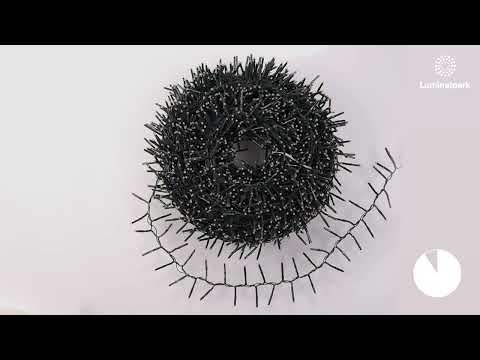 Guirnalda Mini Festón de Luces Plus 40 m, 2000 miniled blanco cálido, cable verde 2