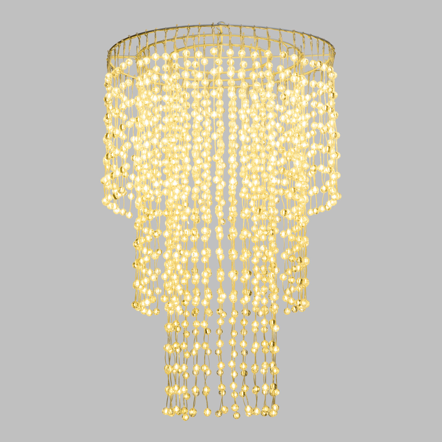 Lámpara decorativa en cascada, 1352 esferas led blanco cálido Lámpara decorativa en cascada, 1352 esferas led blanco cálido