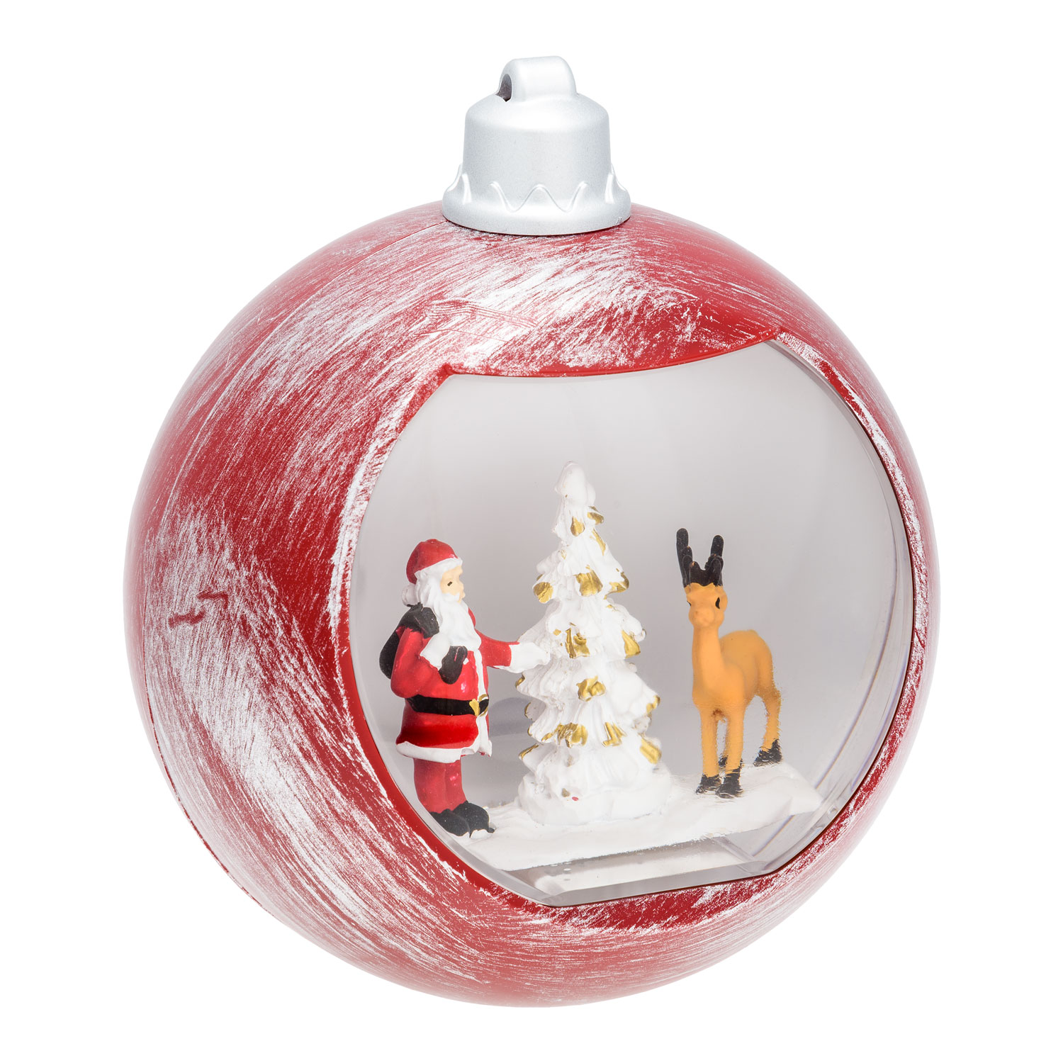 Sphärische rote LED Weihnachtslaterne mit Wasser gefüllt, h 16 cm, warmweiß 7 Sphärische rote LED Weihnachtslaterne mit Wasser gefüllt, h 16 cm, warmweiß 7