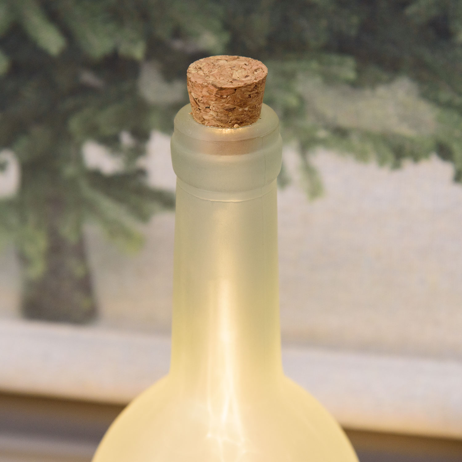 Bottiglia Magic con proiezione rotante renne, 34 cm, led bianco caldo 6 Bottiglia Magic con proiezione rotante renne, 34 cm, led bianco caldo 6