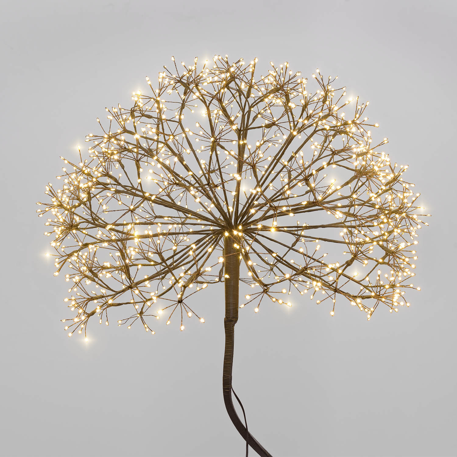 Albero Ramo sfera RICCO nero, h 160 cm, 1350 microled bianco caldo, uso interno 5