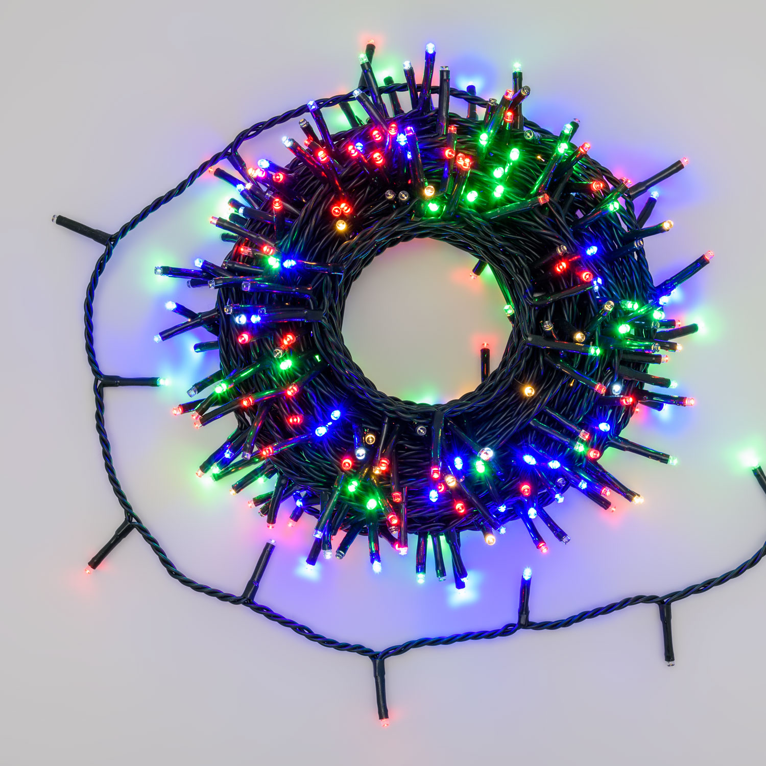 Lichterkette 18 m, 300 Mini LEDs Multicolor, grünes Kabel Lichterkette 18 m, 300 Mini LEDs Multicolor, grünes Kabel